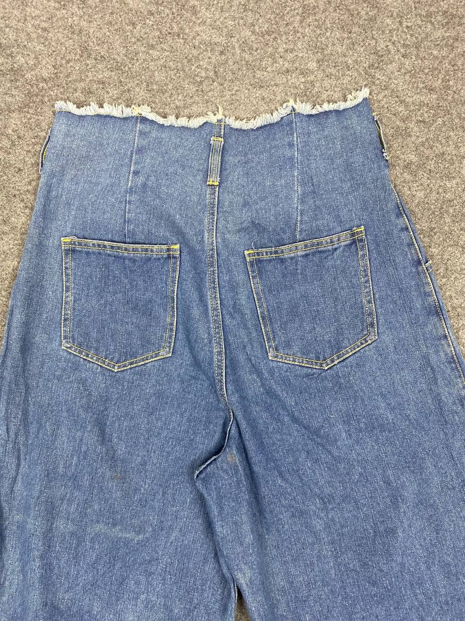 Japanese Brand vintage japanese brands wide leg high waist denim Size US 33 - 3 Thumbnail