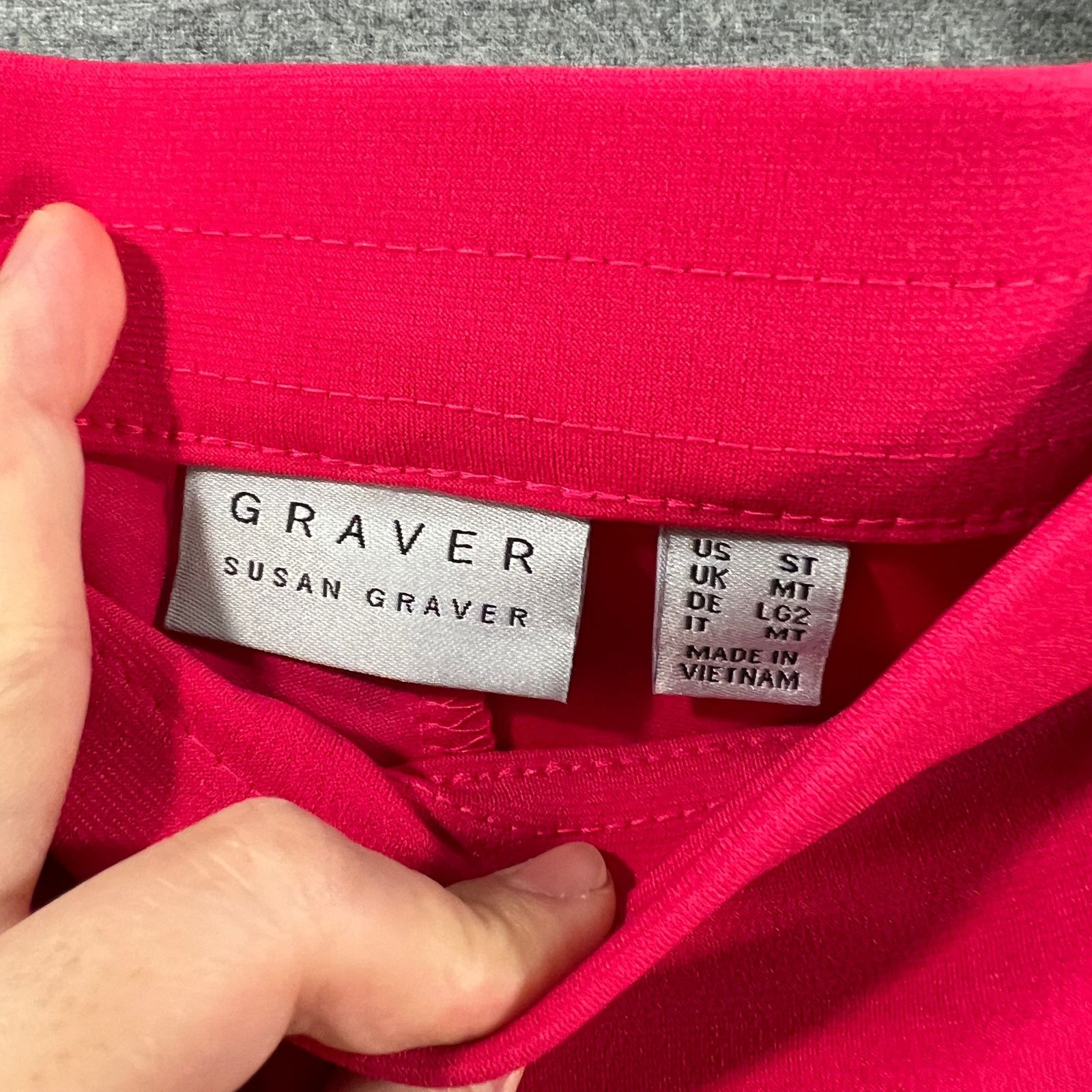Other Susan Graver Tall LK Fusion Pull-On Crop Pant Passion Size 27" / US 4 / IT 40 - 3 Thumbnail