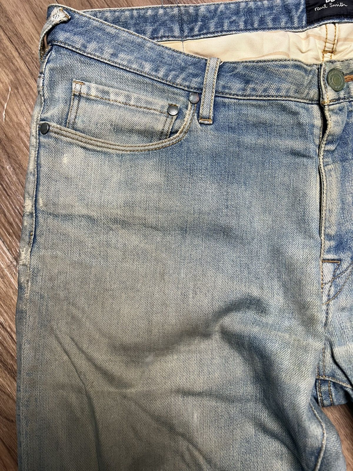 Paul Smith PS Paul Smith Distressed Denim Jeans (41) Size US 35 - 5 Thumbnail