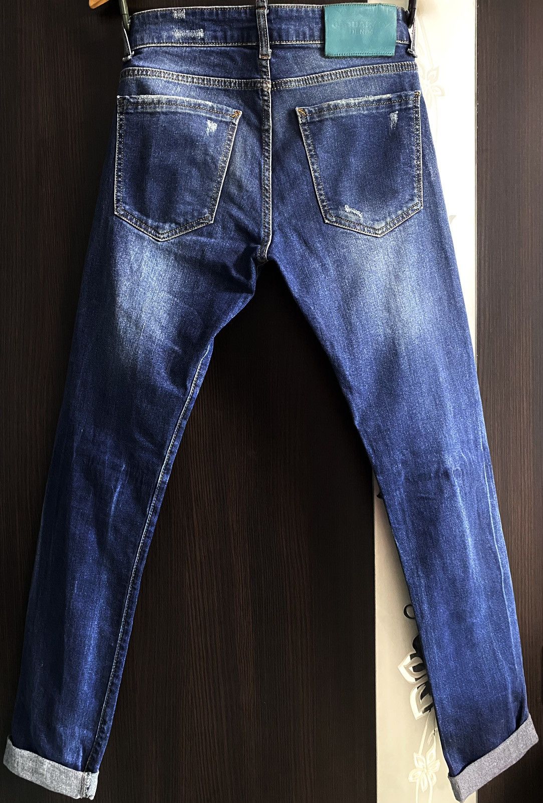 Dsquared2 Women’s Dsquared Washed Torn Distressed Paint Splatter Denim Size 28" / US 6 / IT 42 - 2 Thumbnail