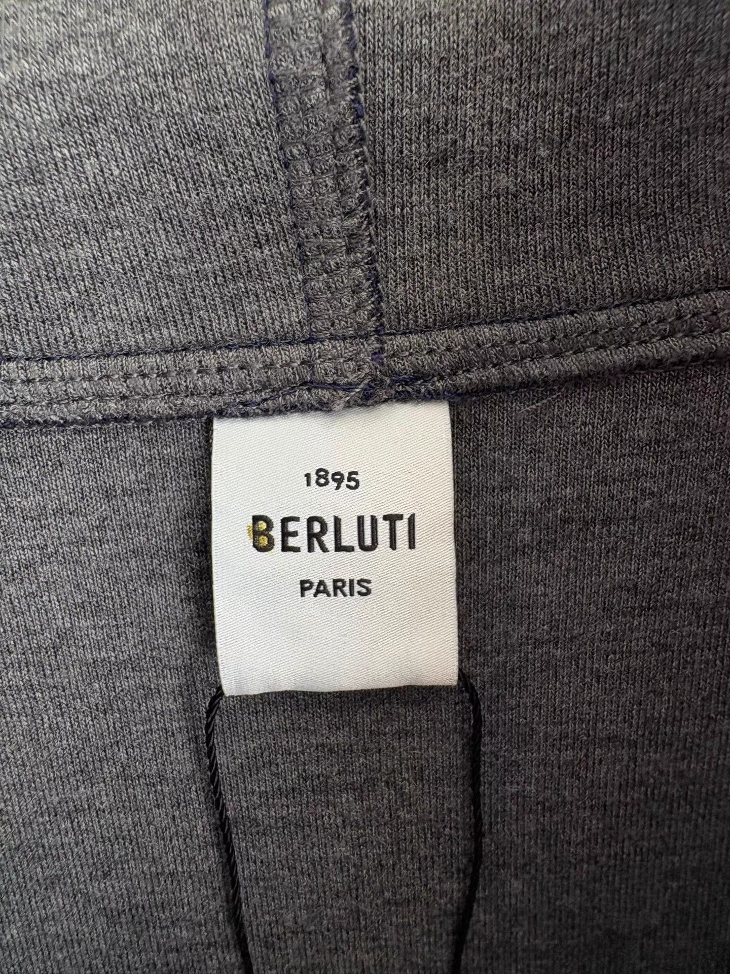 Berluti BERLUTI Calfskin Panel Sweatshirt Size US XS / EU 42 / 0 - 4 Thumbnail