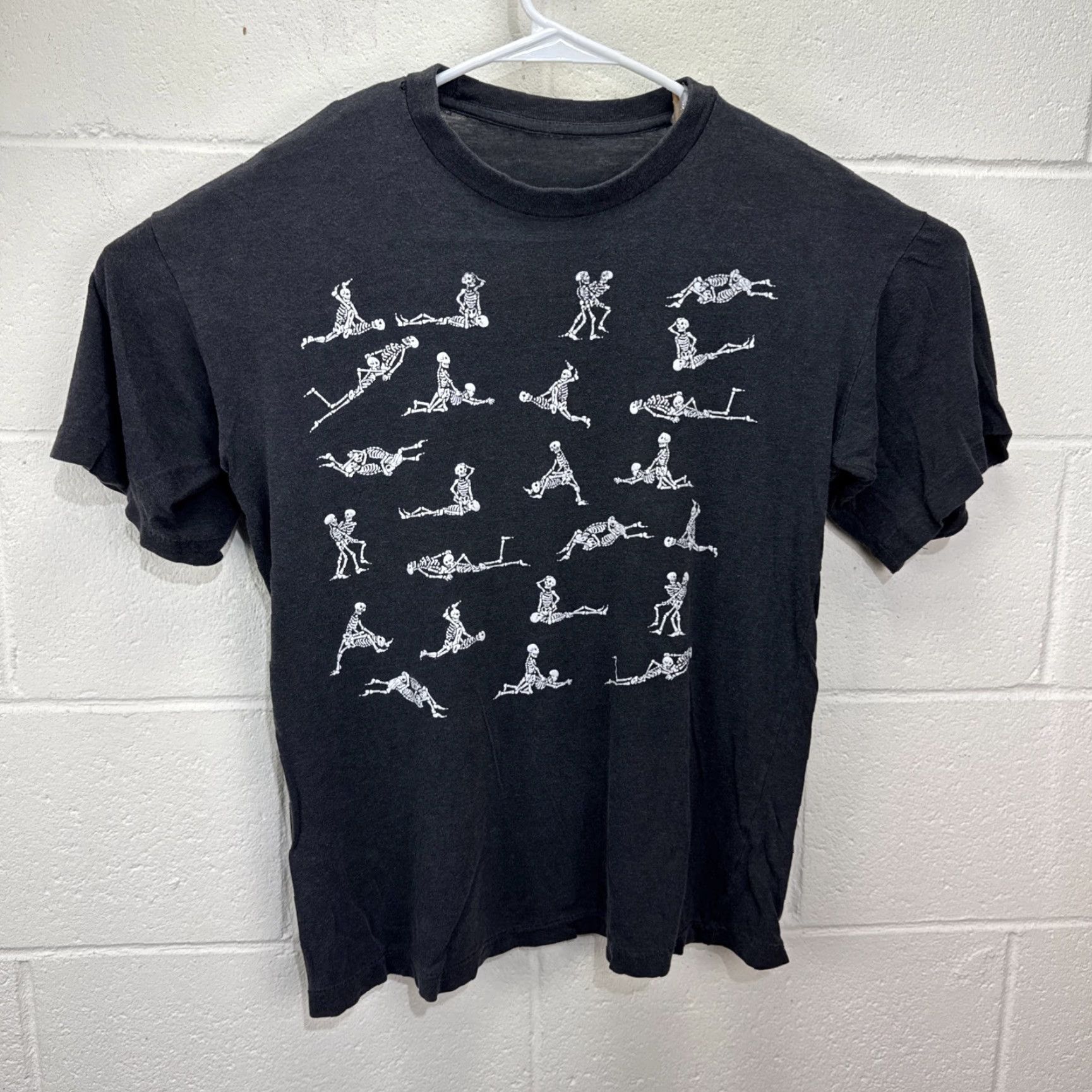 Vintage VINTAGE 90s Skeleton Sex Positions T-Shirt Unisex Adult