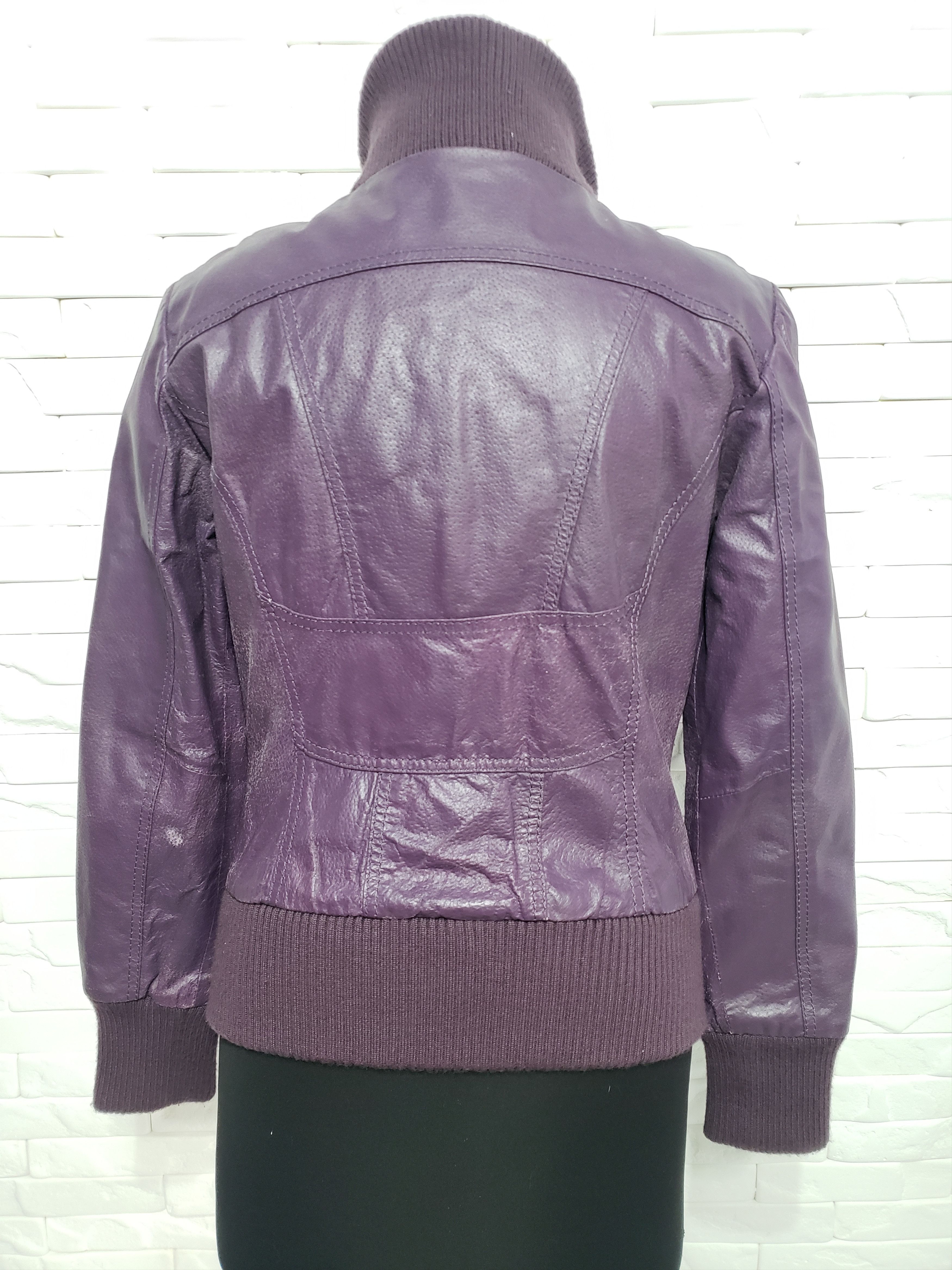 Genuine Leather Women's leather jacket. Size L / US 10 / IT 46 - 4 Thumbnail