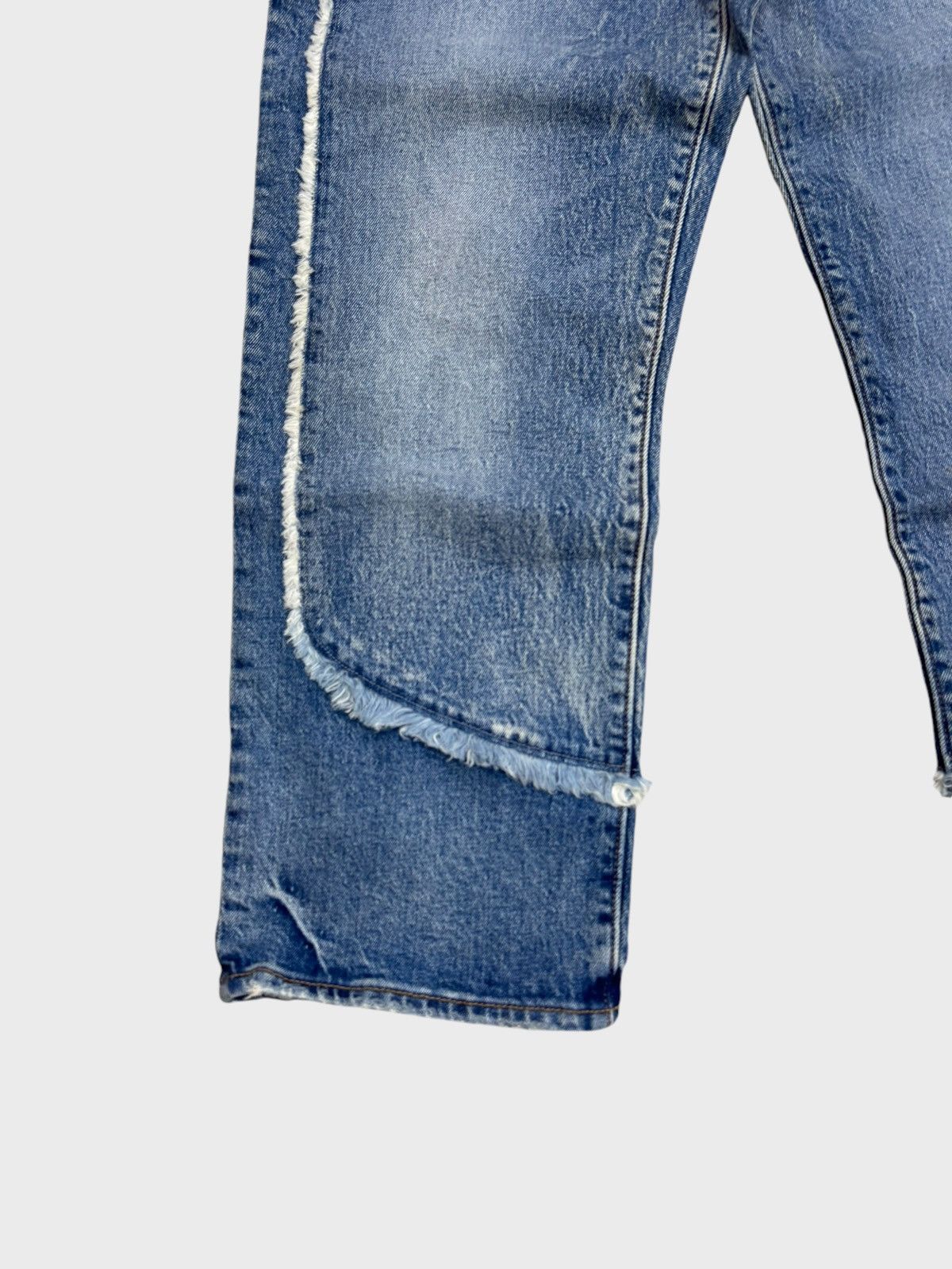 Levi's × Levi's Vintage Clothing Levi's 501 Ribcage Butterfly Button Reconstructed Jeans Size US 30 / EU 46 - 7 Thumbnail