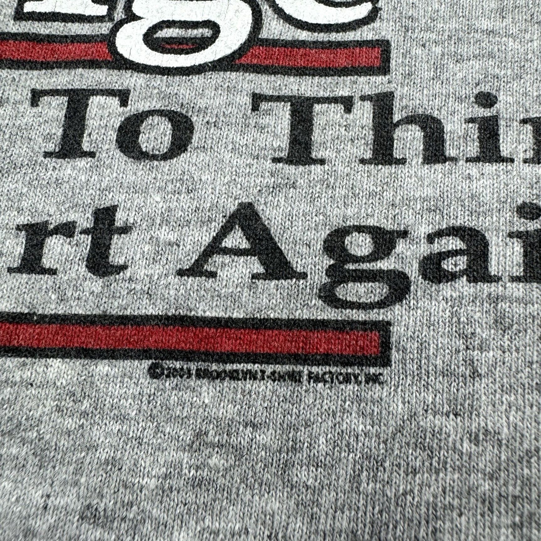 Delta VINTAGE Funny Old People T Shirt Adult Large Gray Humor Y2K Delta Shirt Mens Size US L / EU 52-54 / 3 - 4 Thumbnail
