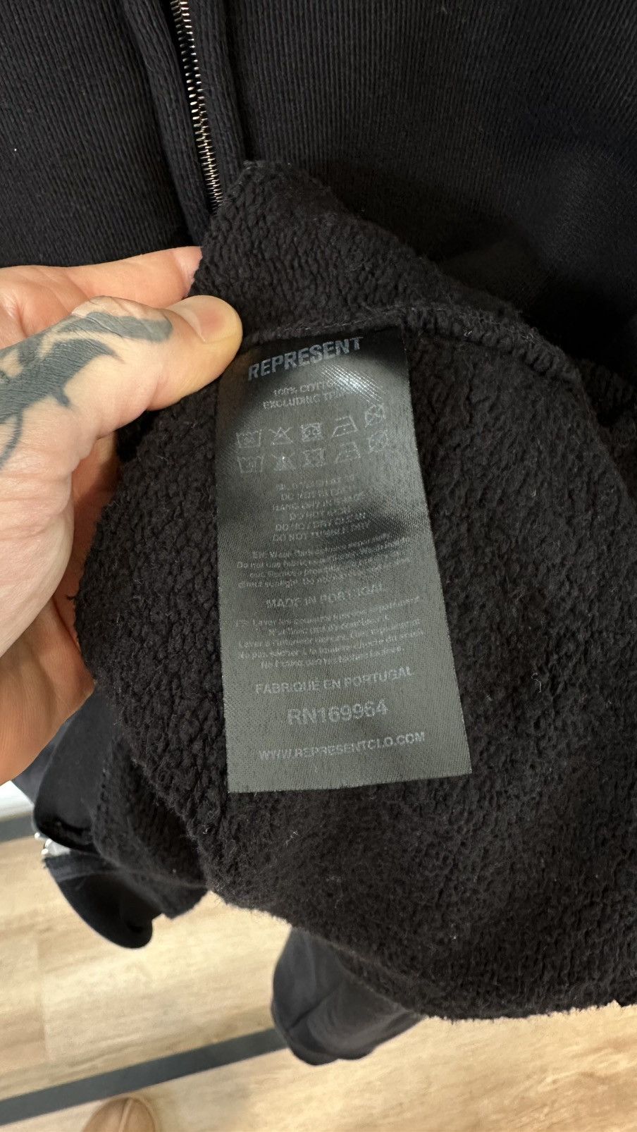 Represent Clo. Initial Oversized Zip Hoodie Size US S / EU 44-46 / 1 - 10 Thumbnail