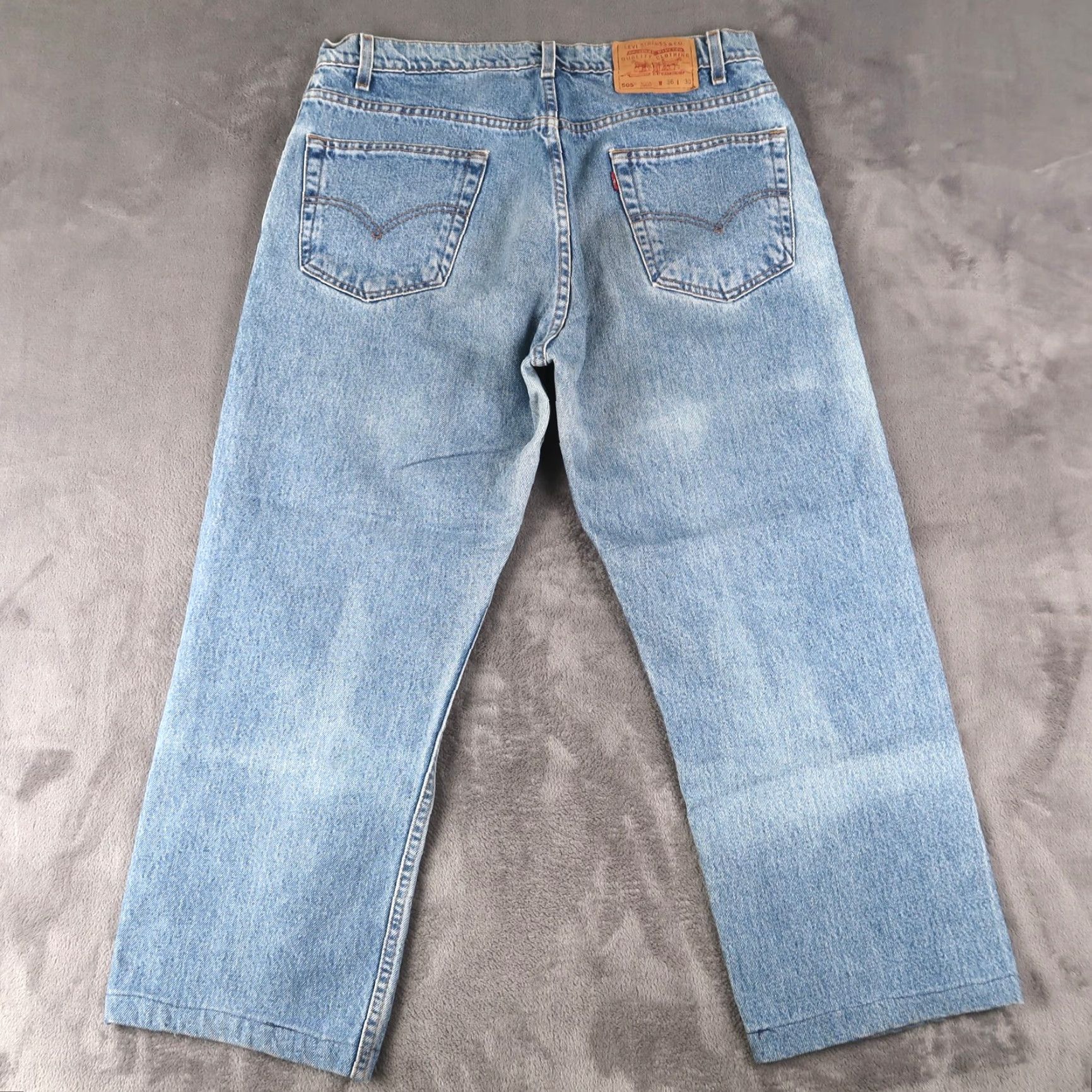 Levi's VINTAGE Levi's 505 Jeans Denim Regular Straight 36x30 34x25 Blue Size US 36 / EU 52 - 2 Thumbnail