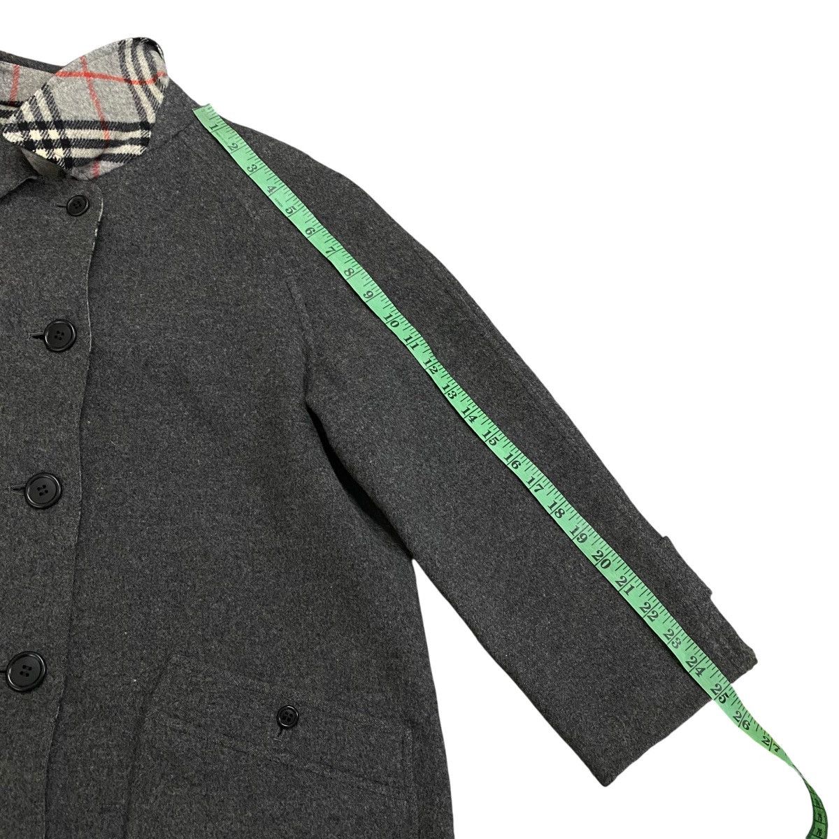 Burberry Prorsum Vintage Burberrys Reversible Wool Button Jacket Size M / US 6-8 / IT 42-44 - 16 Thumbnail