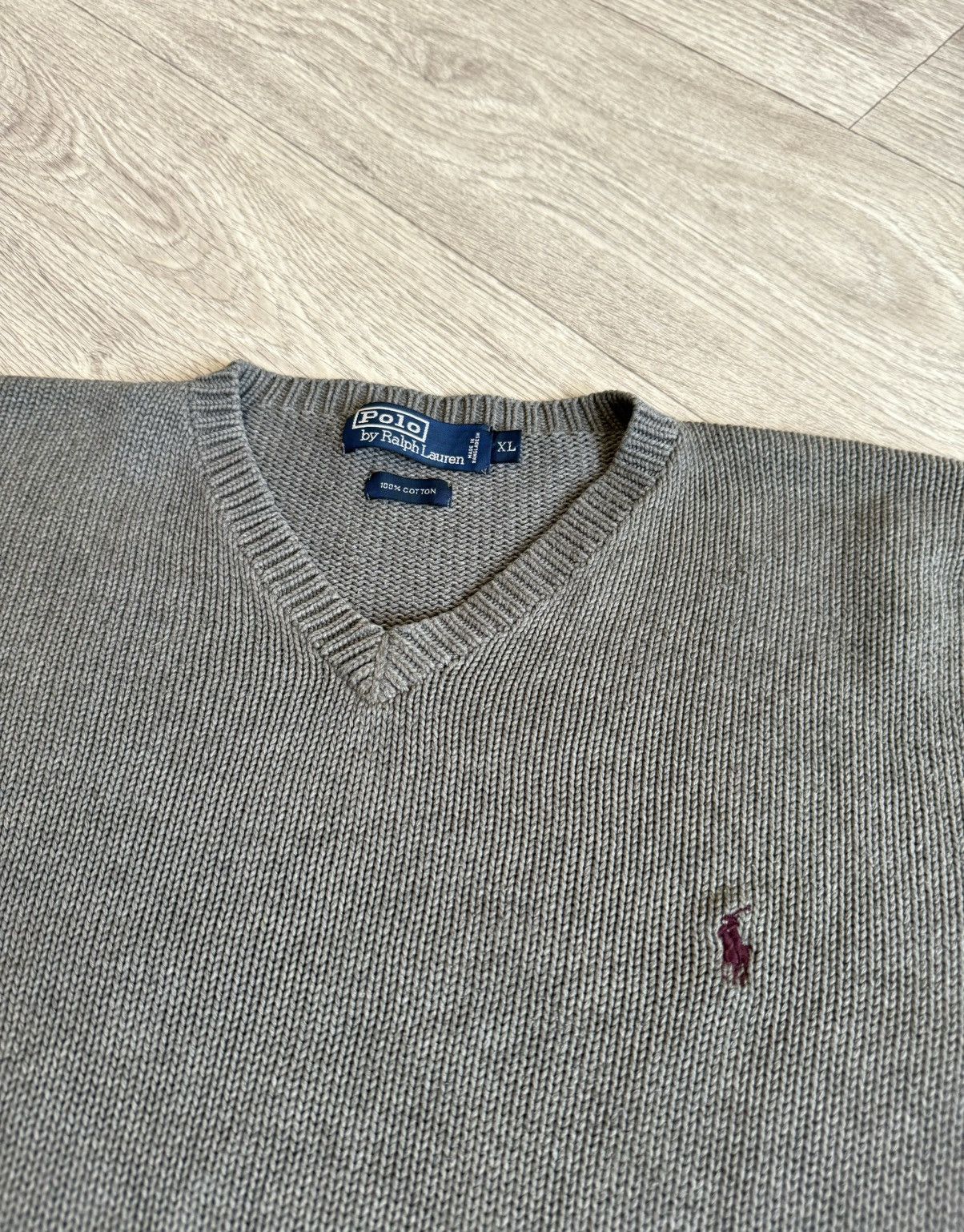 Polo Ralph Lauren 🔷Vintage Polo Ralph Lauren Knitted Sweater 90s🔷 Size US XL / EU 56 / 4 - 2 Thumbnail
