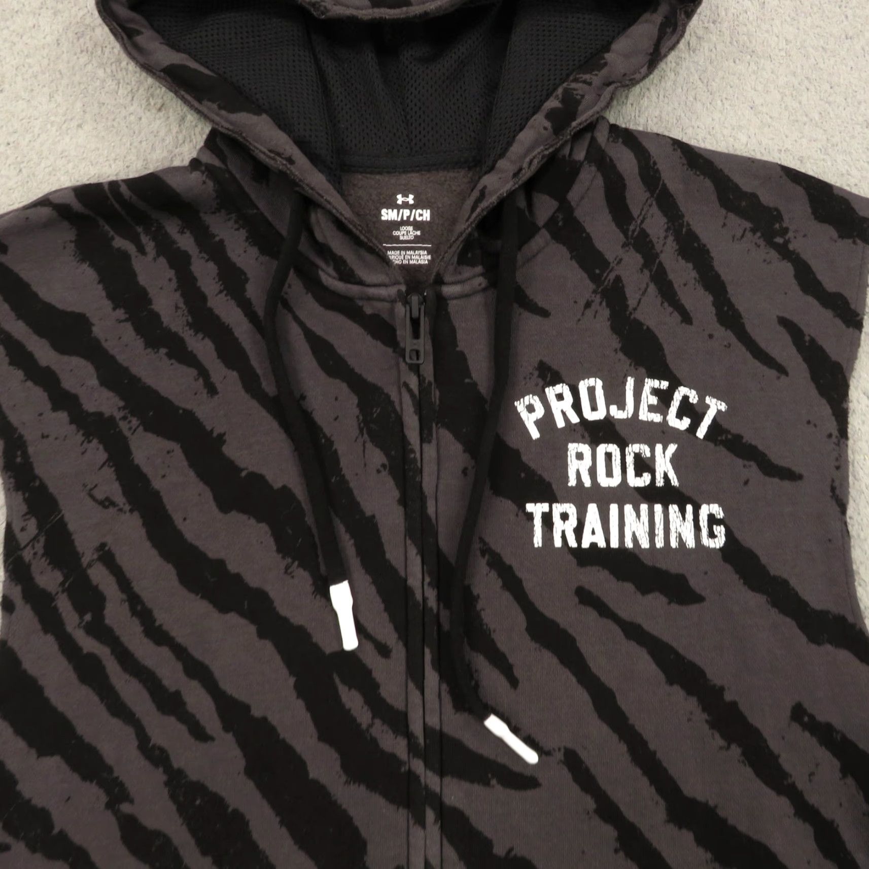 Under Armour Under Armour Project Rock Hoodie Men Small Tiger Stripe Camo Sleeveless Shirt Size US S / EU 44-46 / 1 - 2 Thumbnail