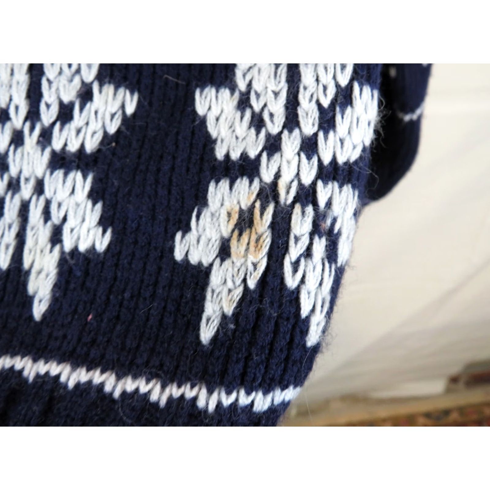 Vintage VINTAGE Snowflake Christmas Sweater Women Medium M Knit Design Retro Hobo JC Penney Size M / US 6-8 / IT 42-44 - 3 Thumbnail