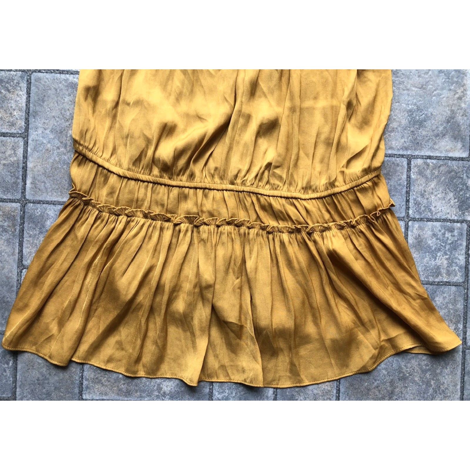 Vintage NWT Tahari Womens Tank Top L Yellow Marigold Sleeveless Shirt Casual Workwear Hipster Preppy Designer Nerd Size L / US 10 / IT 46 - 5 Thumbnail