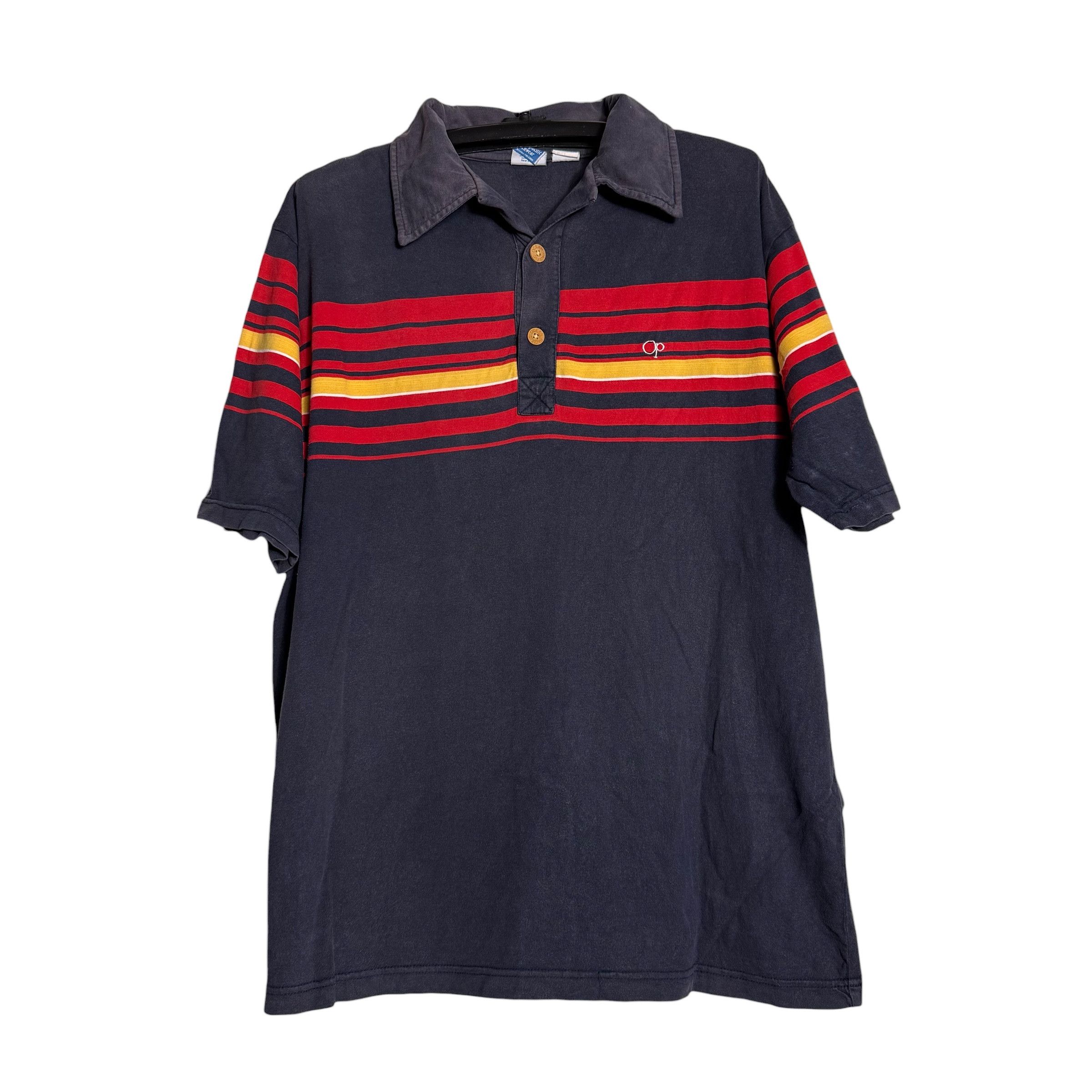 Ocean Pacific 🔥RARE🔥Vintage OP Ocean Pacific Sunwear Stripes Polo Shirt Size US L / EU 52-54 / 3 - 1 Thumbnail