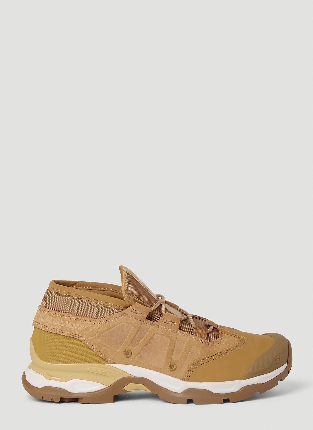 Salomon o1y0525 Logo Low-Top Sneakers in Brown Size US 7 / EU 40 - 1 Thumbnail