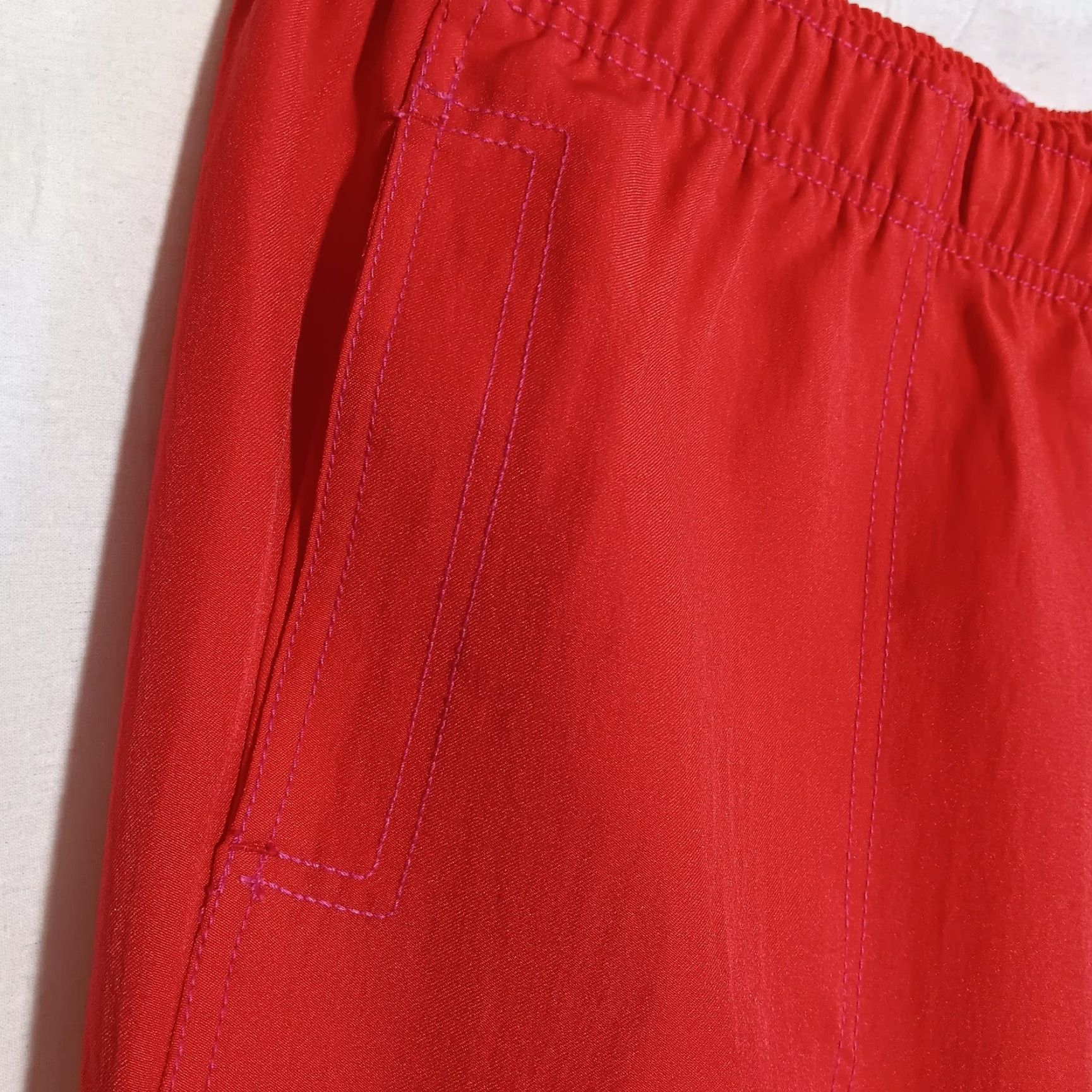 Vintage VINTAGE WonderWink Scrub Pants Womens 2XLP Petite Orange Poppy Stretch Cargo Pocket Size 40" / US 18 - 6 Thumbnail