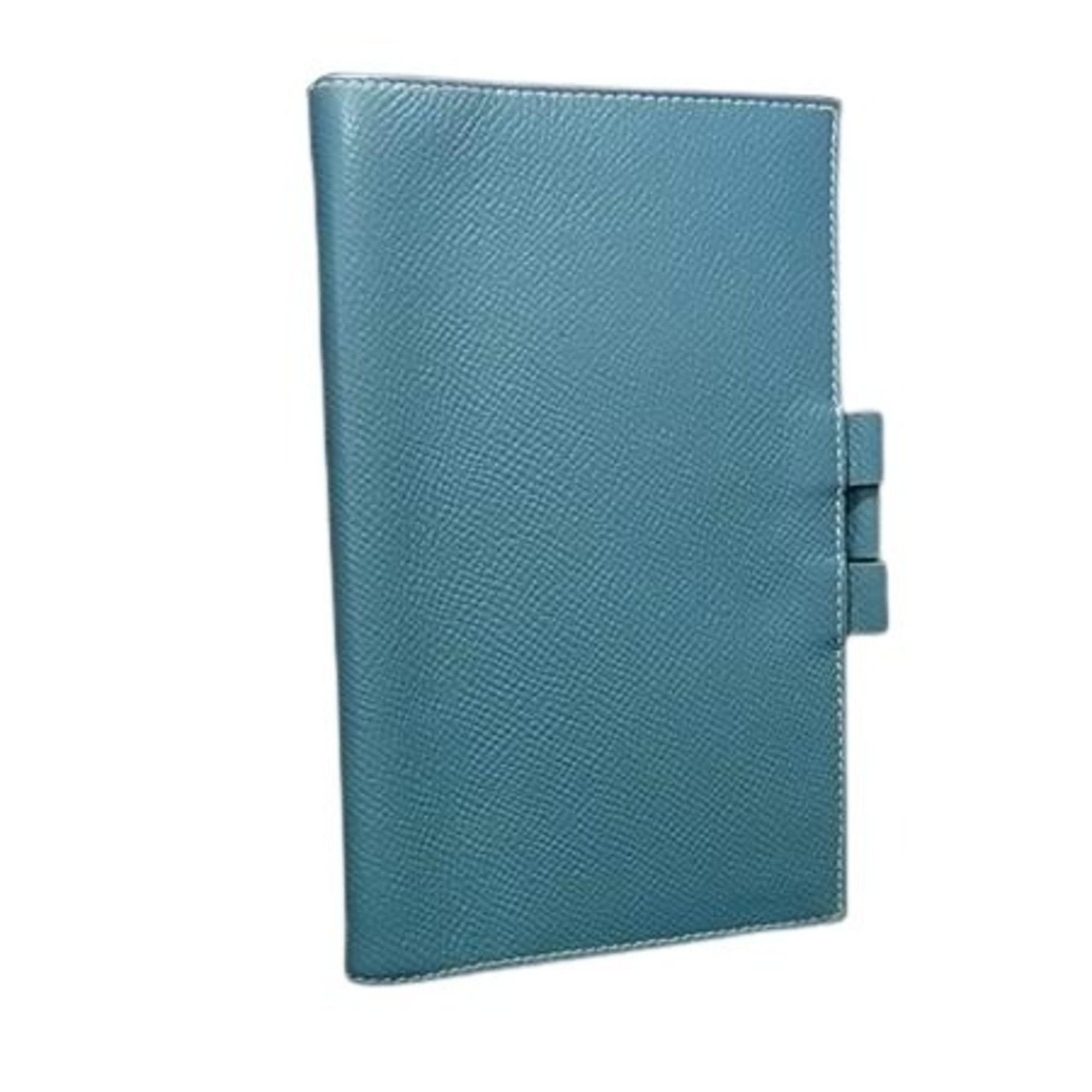 Hermes HERMES Hermès Agenda Vision Blue Jean Planner Cover, Epsom Leather, Men's and Women's Size ONE SIZE - 1 Thumbnail