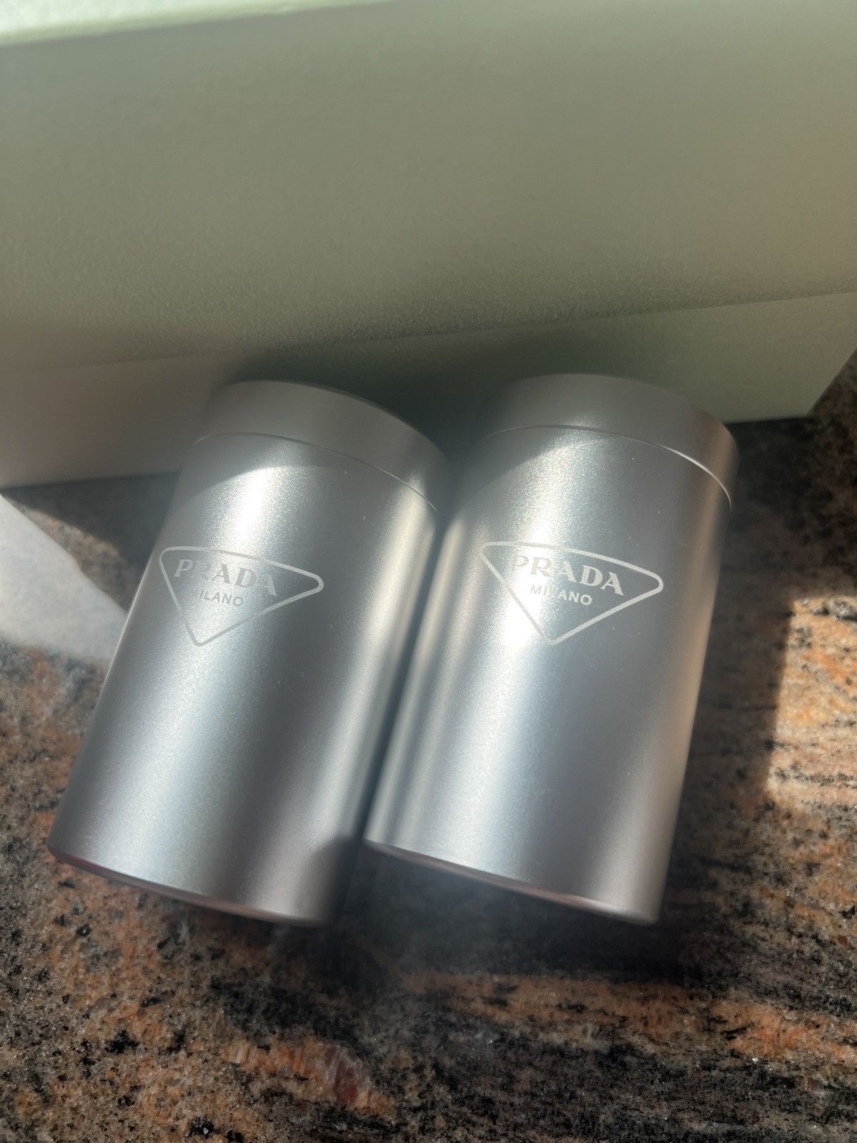 Prada Prada aluminum storage can container box set Size ONE SIZE - 3 Thumbnail