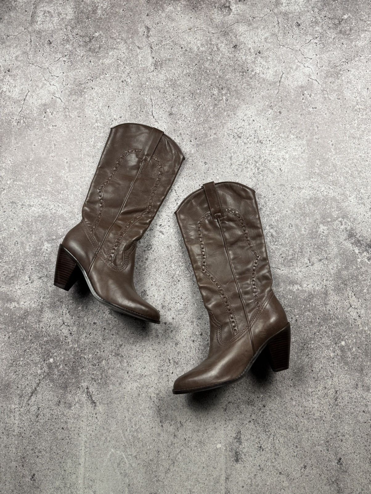 If Six Was Nine Vintage AS 98 Ankle Rick Owens Style Y2K Leather Heels Boots Size US 5 / IT 35 - 1 Thumbnail