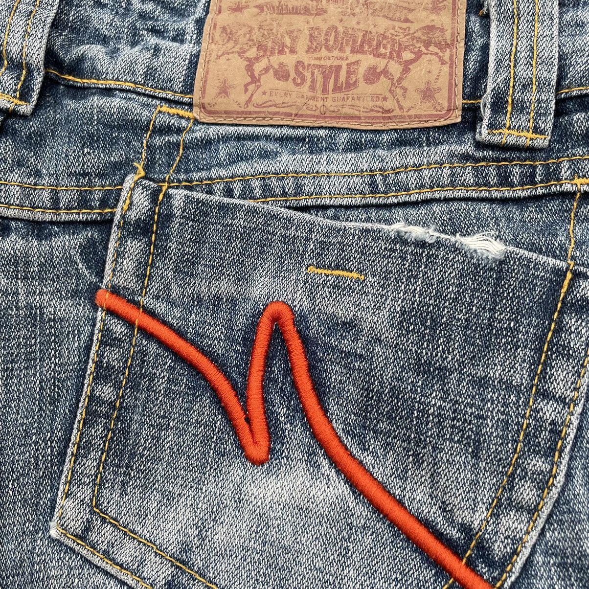 Hysteric Glamour 🇯🇵 SKY BOMBER WASHED FLARE DENIM PANTS Size 28" / US 6 / IT 42 - 14 Thumbnail