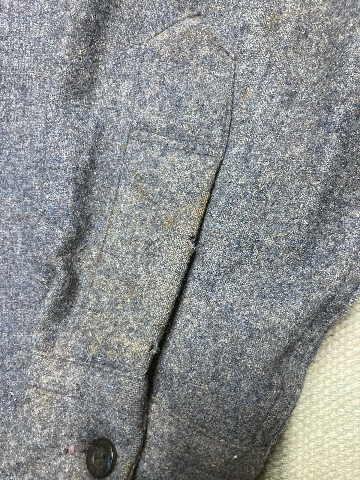 Vintage Vtg Pendleton button shirt dark blue gray one pocket small Size US S / EU 44-46 / 1 - 3 Thumbnail