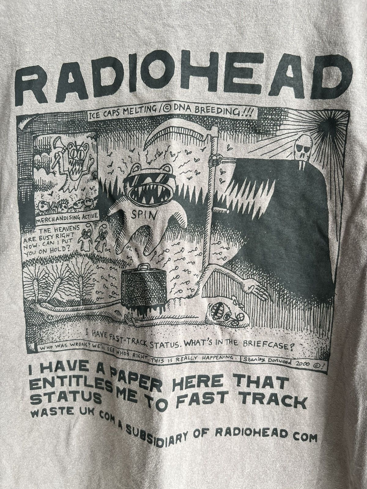 Vintage Vintage Waste Radiohead Stanley Donwood "I Have Paper" Tees Size US XL / EU 56 / 4 - 3 Thumbnail