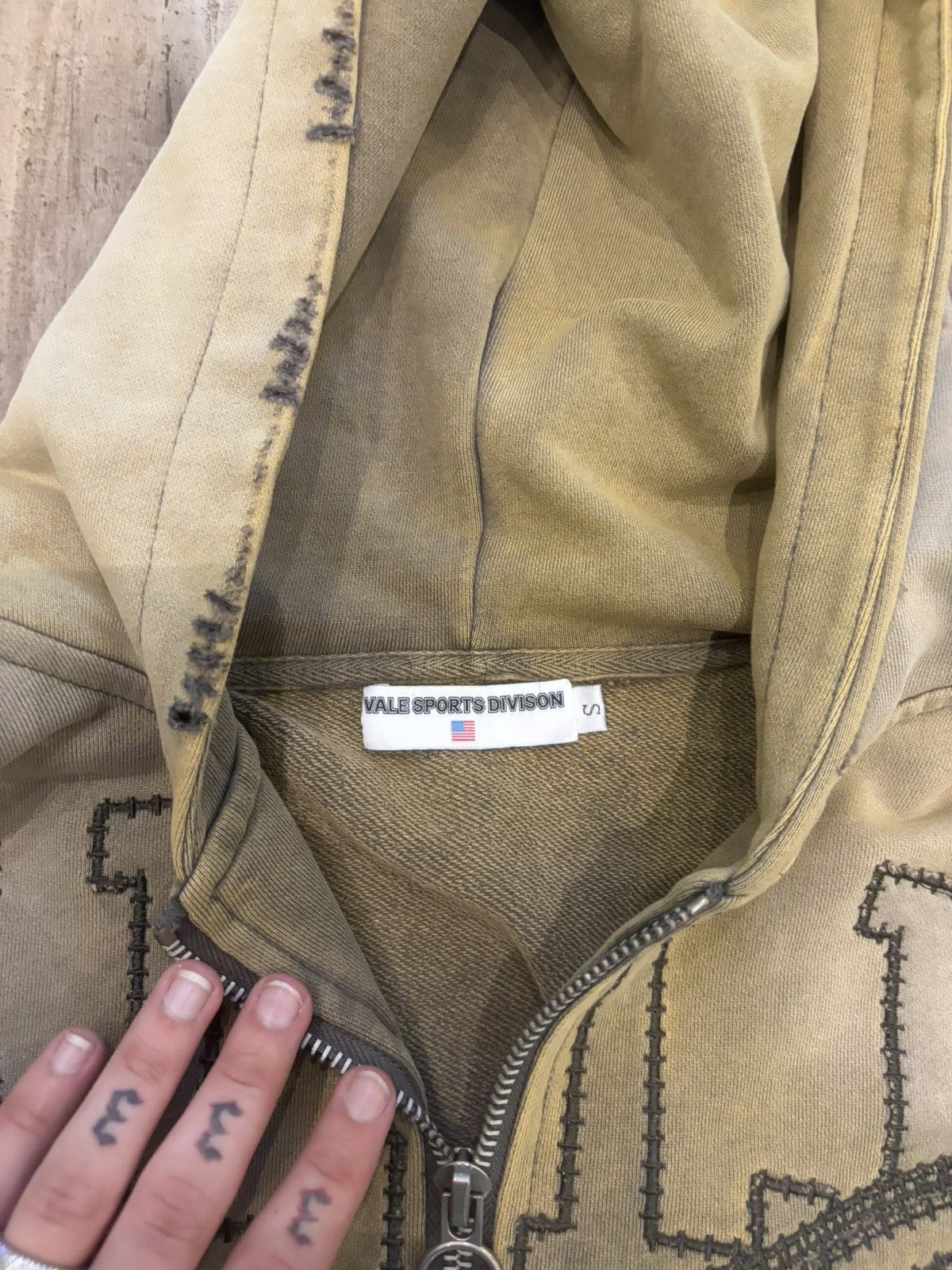 Vale Vale Tan Zip-Up Hoodie Small Size US S / EU 44-46 / 1 - 2 Thumbnail