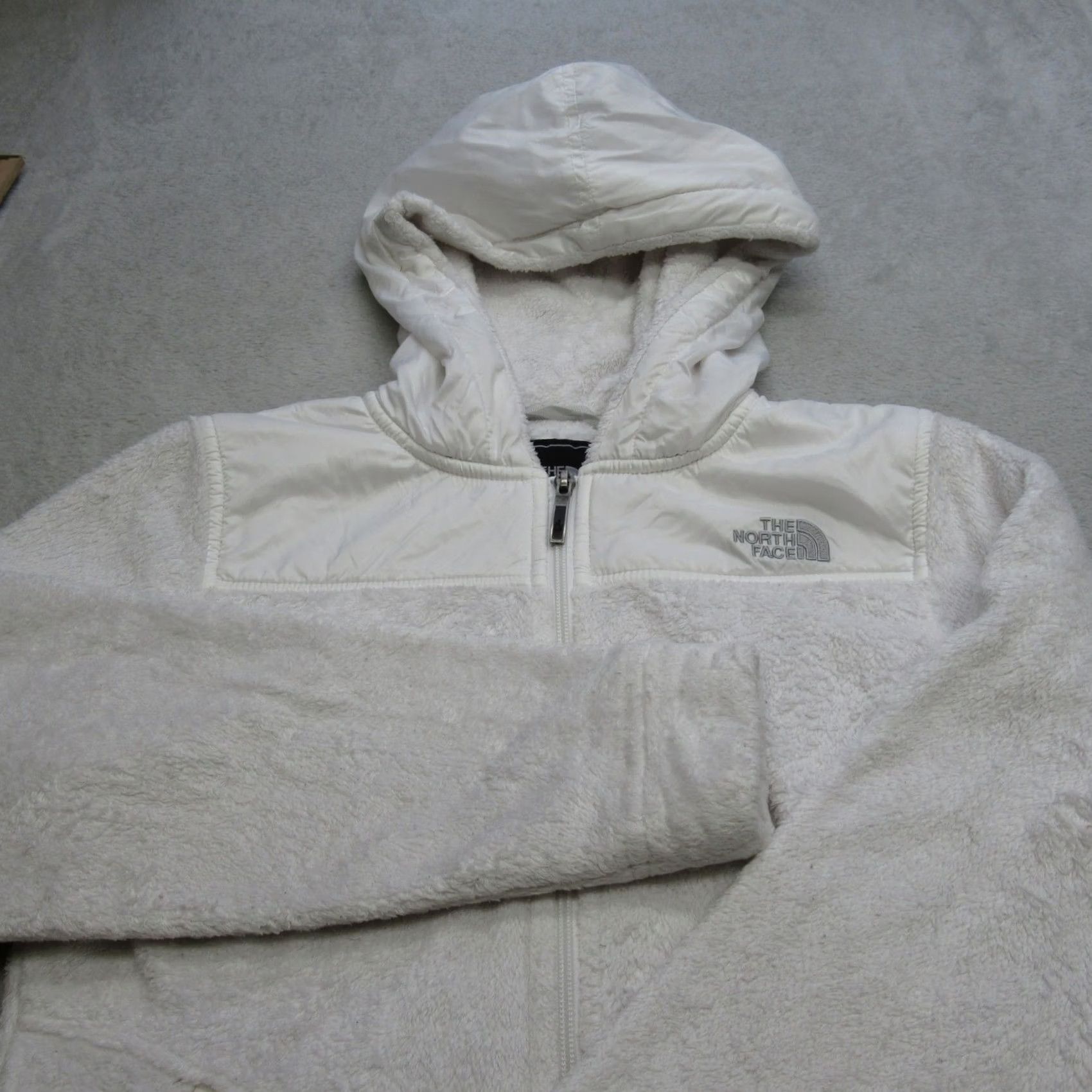 The North Face The North Face Women Small White Fleece Full Zip Jacket Size S / US 4 / IT 40 - 3 Thumbnail