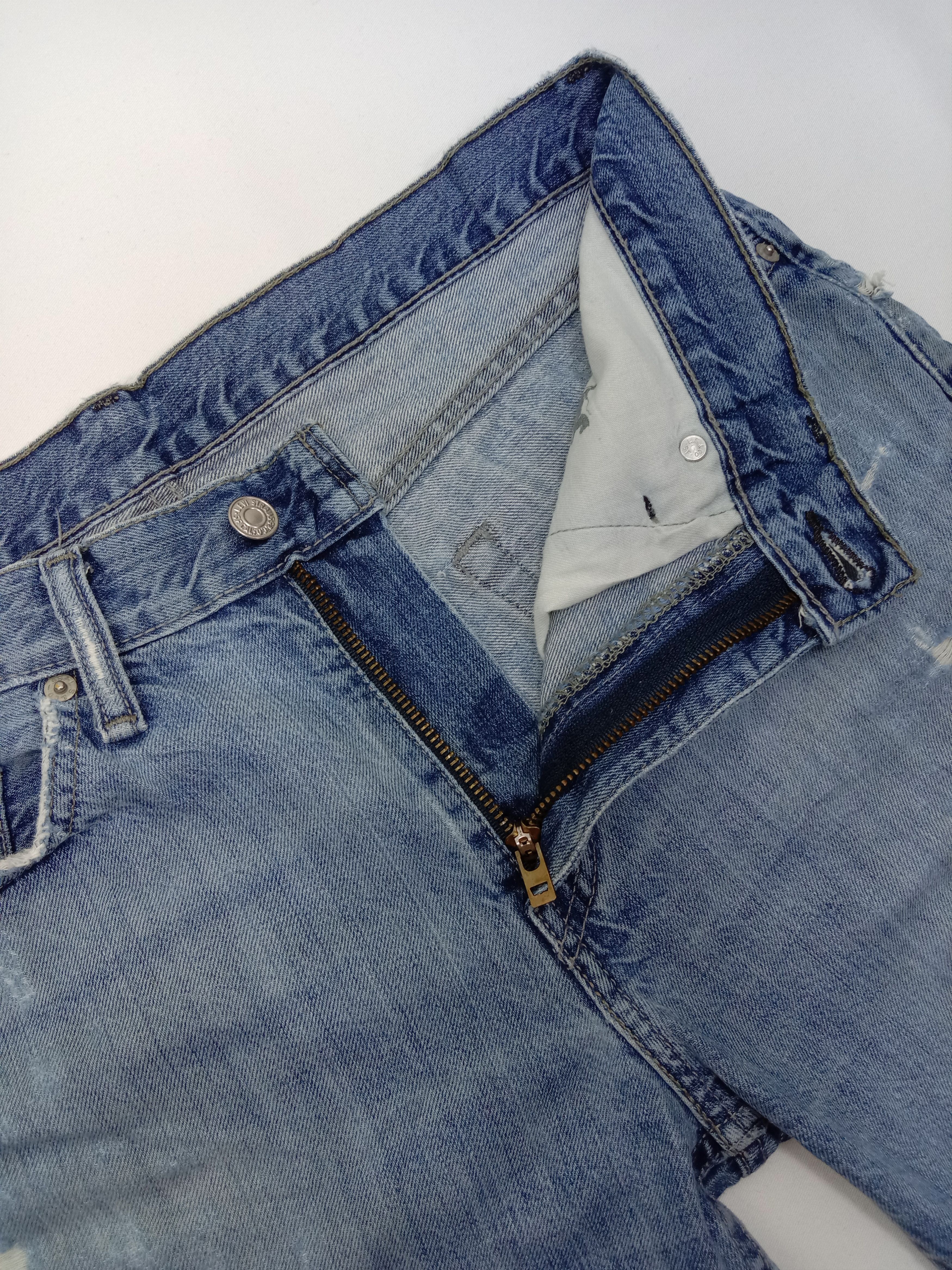 Levi's Vintage Levi's 514 Slim Straight Ripped Jeans Size US 32 / EU 48 - 9 Thumbnail