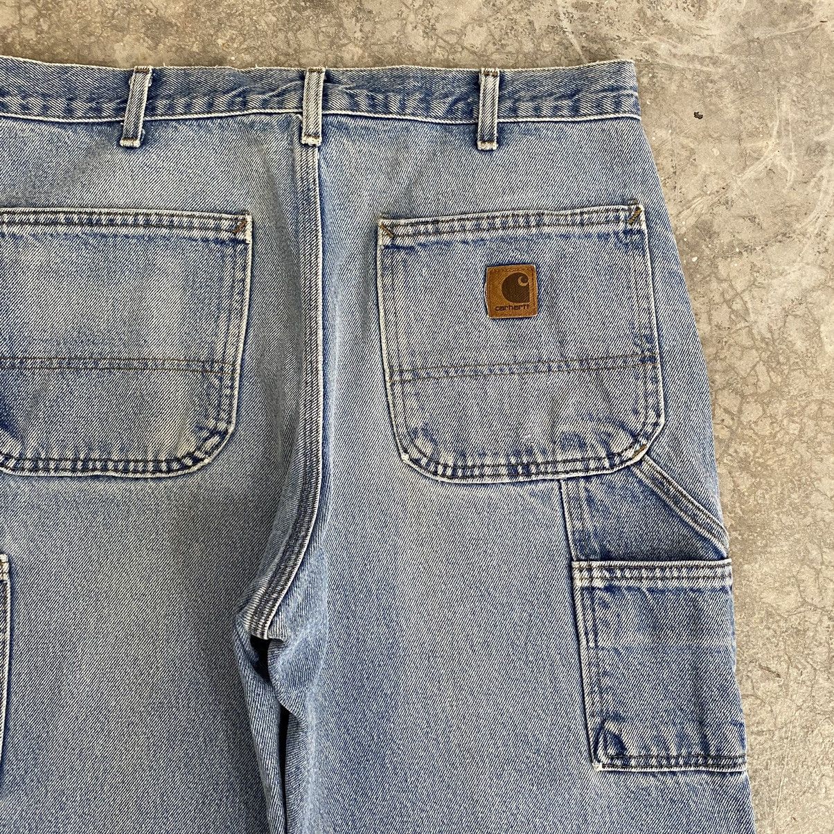 Carhartt Vintage Carhartt Faded Blue Carpenter Work Denim Jeans Size US 32 / EU 48 - 19 Thumbnail