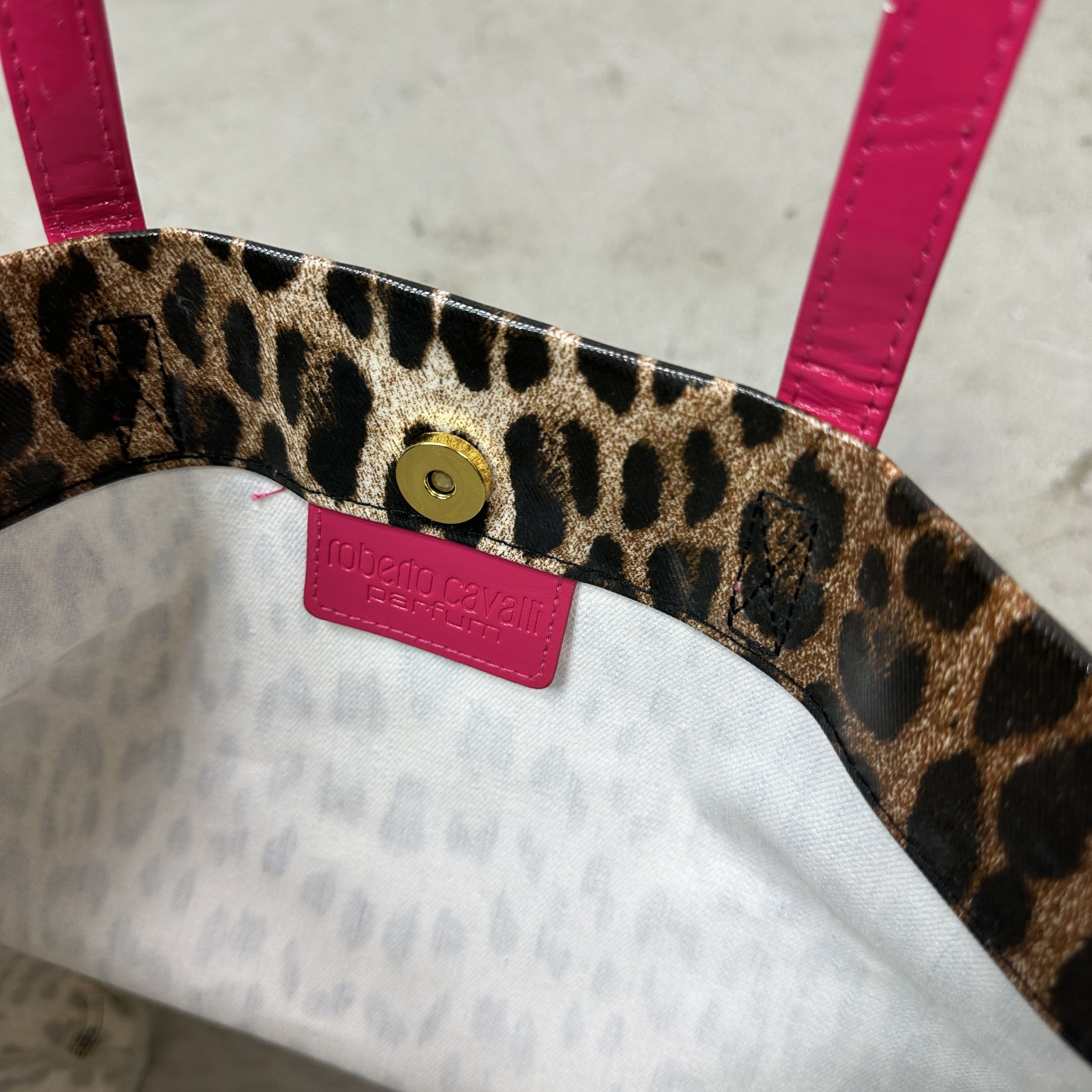 Roberto Cavalli Vintage Cheetah Roberto Cavalli Parfums Leopard Bag Y2K Size ONE SIZE - 5 Thumbnail
