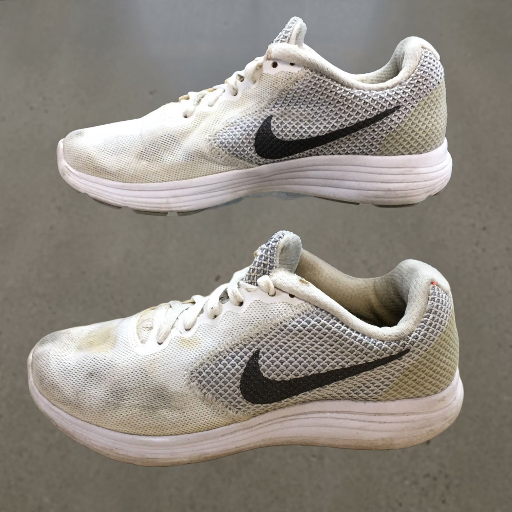 Nike Nike Revolution 3 Sneaker Womens White Casual Lace Up Athletic Flat Shoes - Size 7, US 7, UK 4.5, EU 38, M, Solid, Breathable, Comfort Size US 7 / IT 37 - 1 Thumbnail