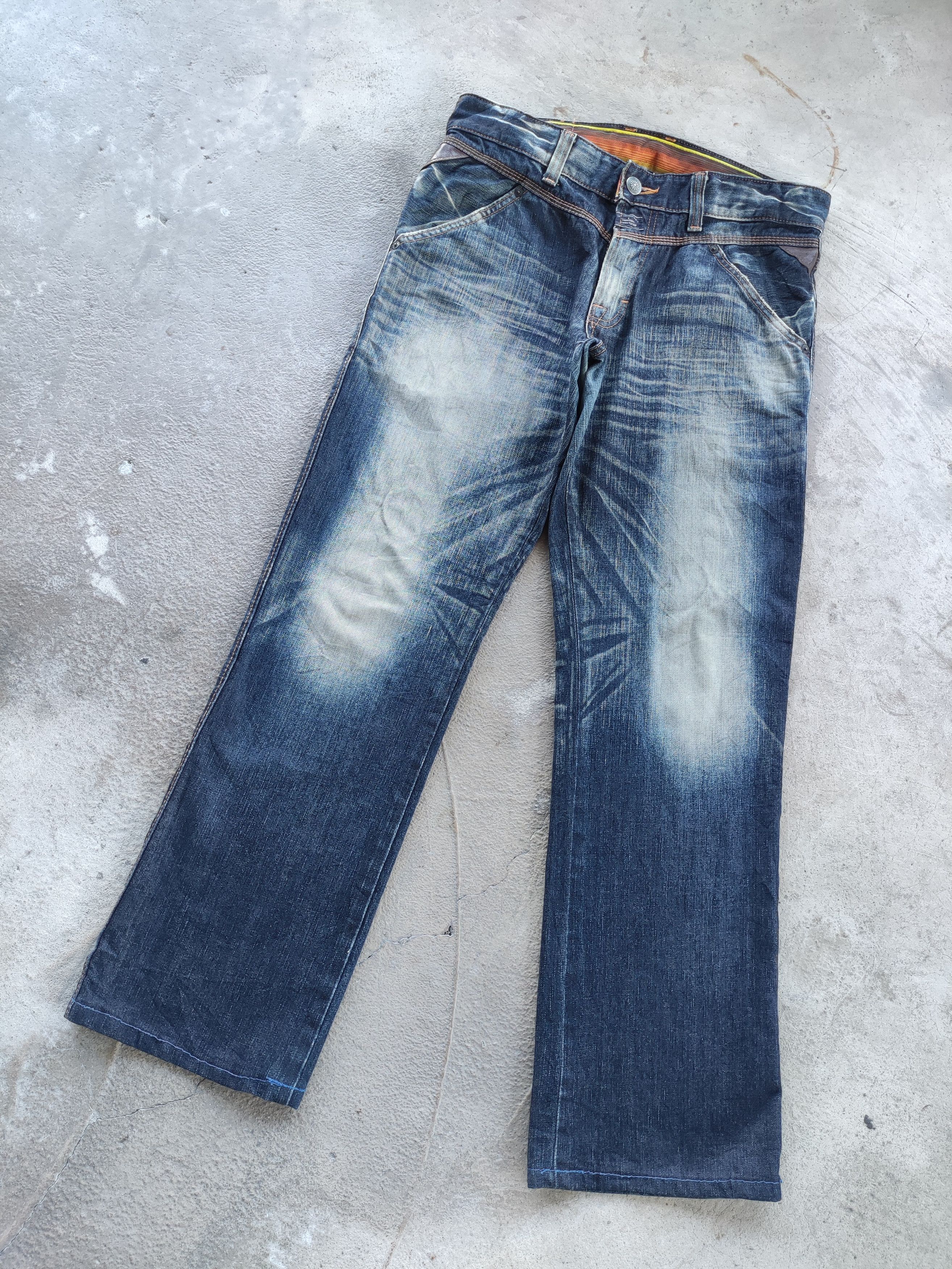 Edwin Vintage Edwin Jean Distressed Faded Denim Size US 34 / EU 50 - 2 Thumbnail