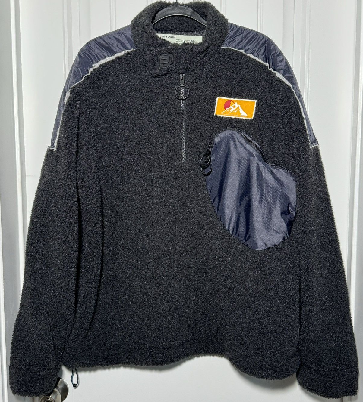 Off-White × Virgil Abloh EUC Off-White Eco Sherpa Pullover Jacket Size US L / EU 52-54 / 3 - 1 Thumbnail