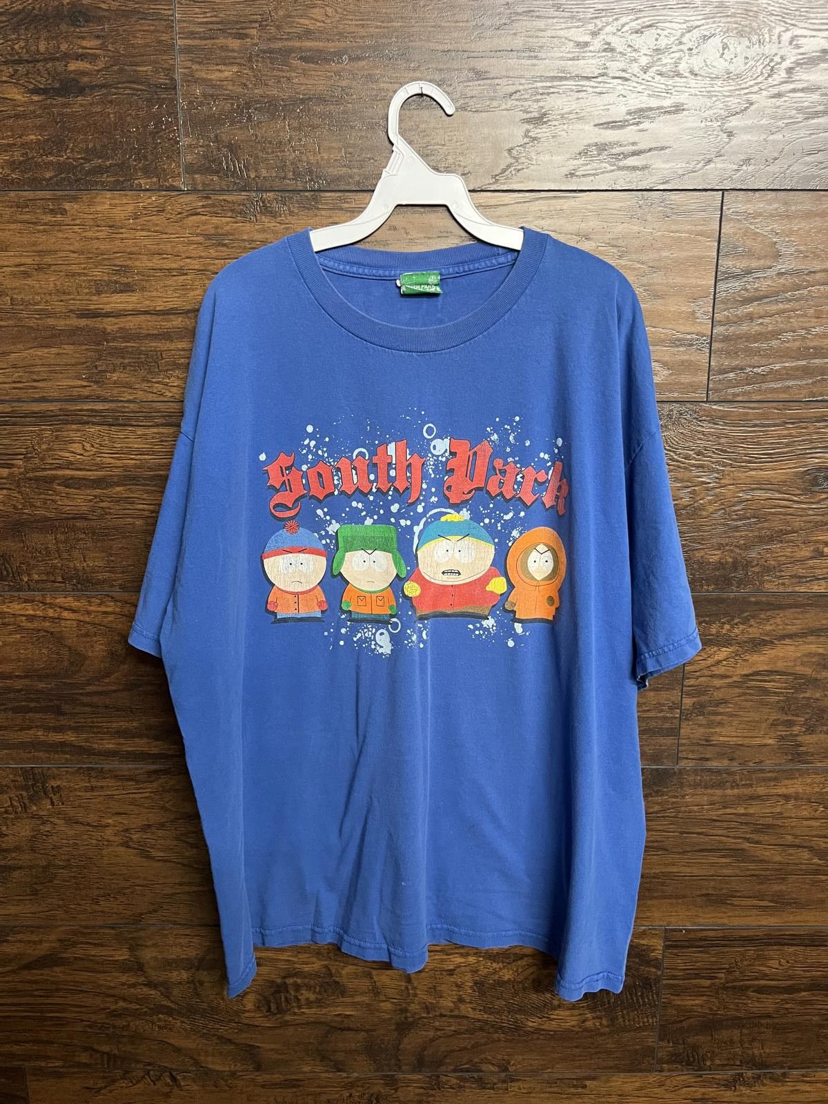 Designer Y2K South Park T-shirt Cartman Kenny Kyle Stan Tee -XL Size US XL / EU 56 / 4 - 1 Thumbnail