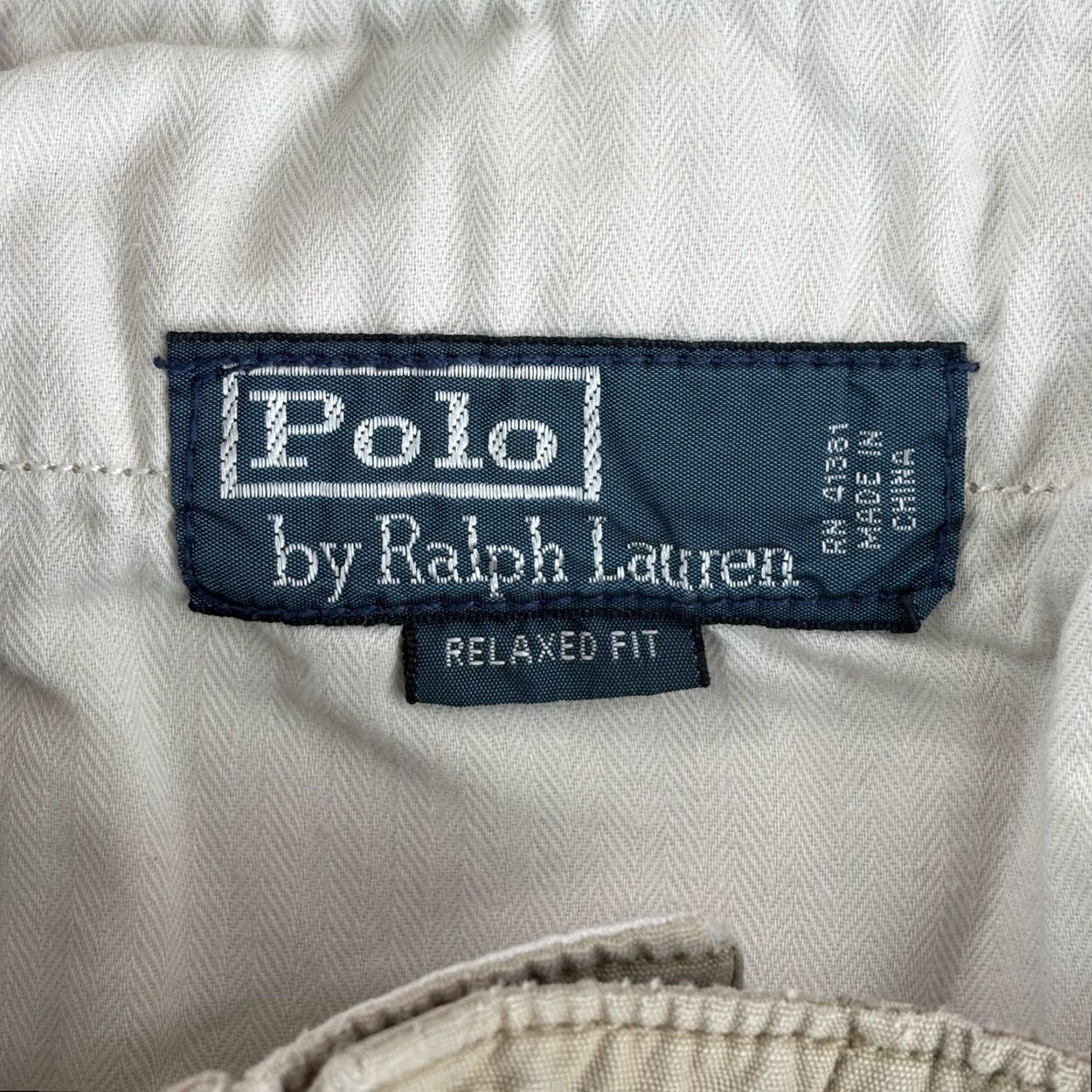 Polo Ralph Lauren VINTAGE Polo Ralph Lauren Shorts Men 38 Beige Cargo Pocket 8 in Zip Casual Travel 90s Army Mens Size US M / EU 48-50 / 2 - 2 Thumbnail