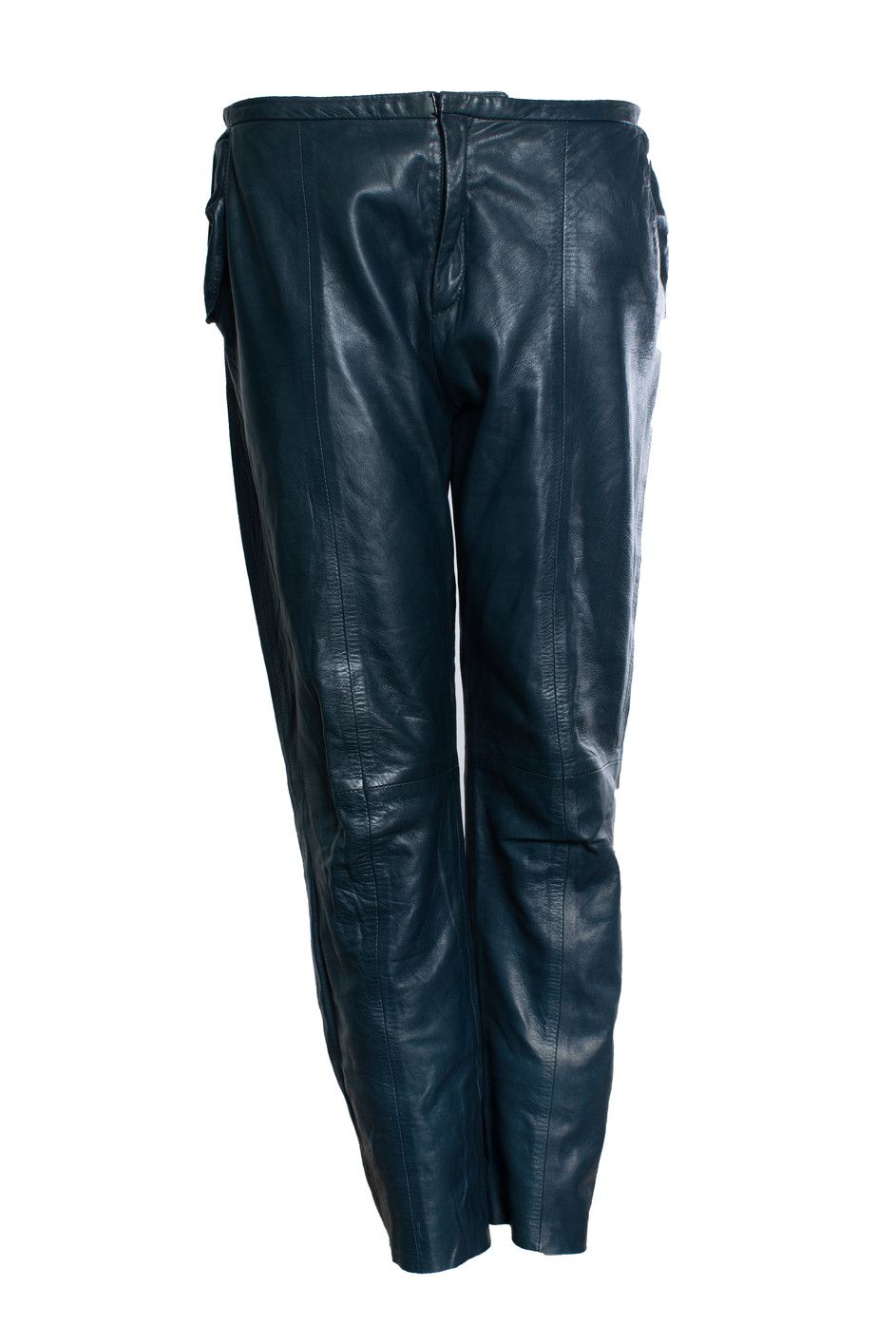forte_forte Forte Forte, emerald green leather pantalon Size 30" / US 8 / IT 44 - 1 Thumbnail