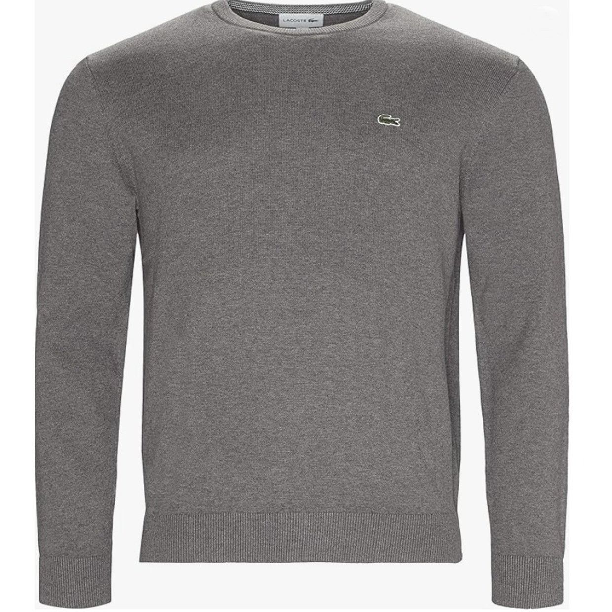 Lacoste Lacoste Men's Long Sleeve Crew Neck Sweater Stone Chine 4XL Size US XXL / EU 58 / 5 - 1 Thumbnail