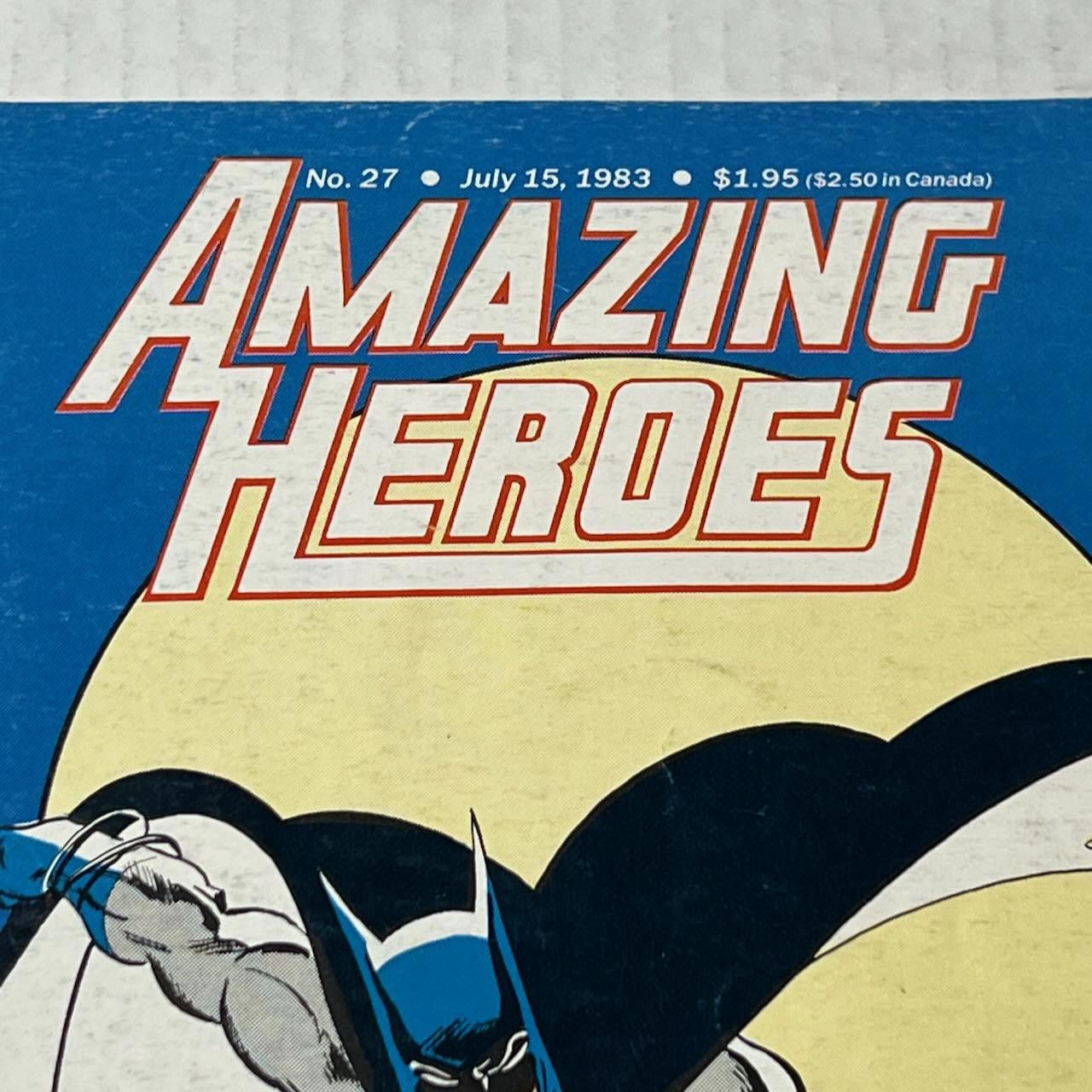 DC Comics VTG Comic Amazing Heroes #27 - Special Batman Issue 1983 Size ONE SIZE - 2 Thumbnail