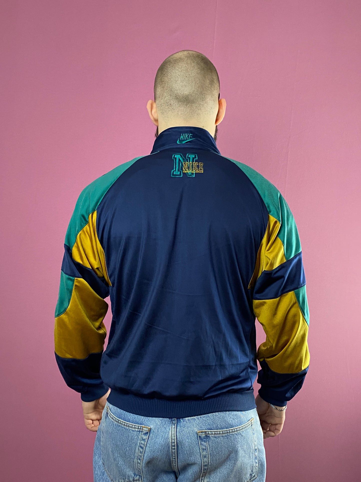 90s Nike Big Logo Vintage Men's Track Jacket - S