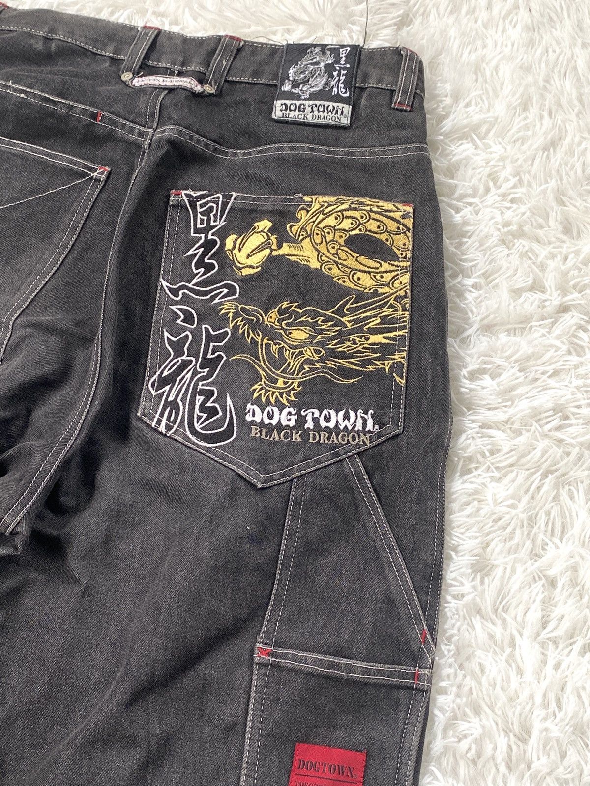 Dogtown 🔥SALE🔥 Vintage 90s Dogtown Black Dragon Baggy carpenter Size US 30 / EU 46 - 14 Thumbnail
