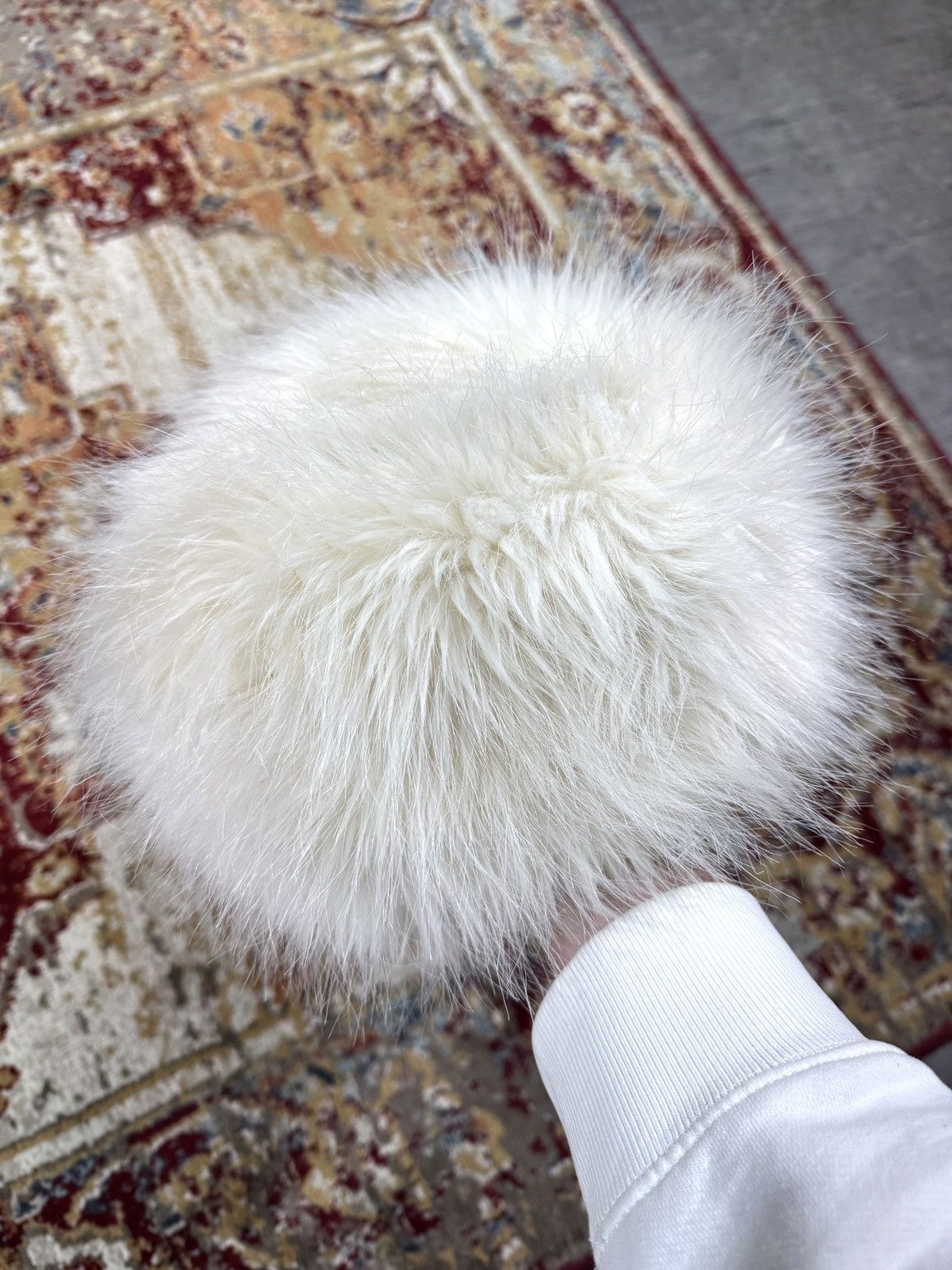 If Six Was Nine × Le Grande Bleu (L.G.B.) × Vintage ᶠᵃⁿᶜʸᵍᵘʸ Vintage Faux Fur Ushanka 90s Beanie Hat Cap Mohair Size ONE SIZE - 2 Thumbnail