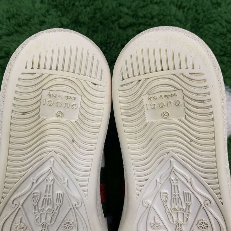 Gucci Gucci White Leather Ace Bee Sneakers Size US 6 / IT 36 - 9 Thumbnail