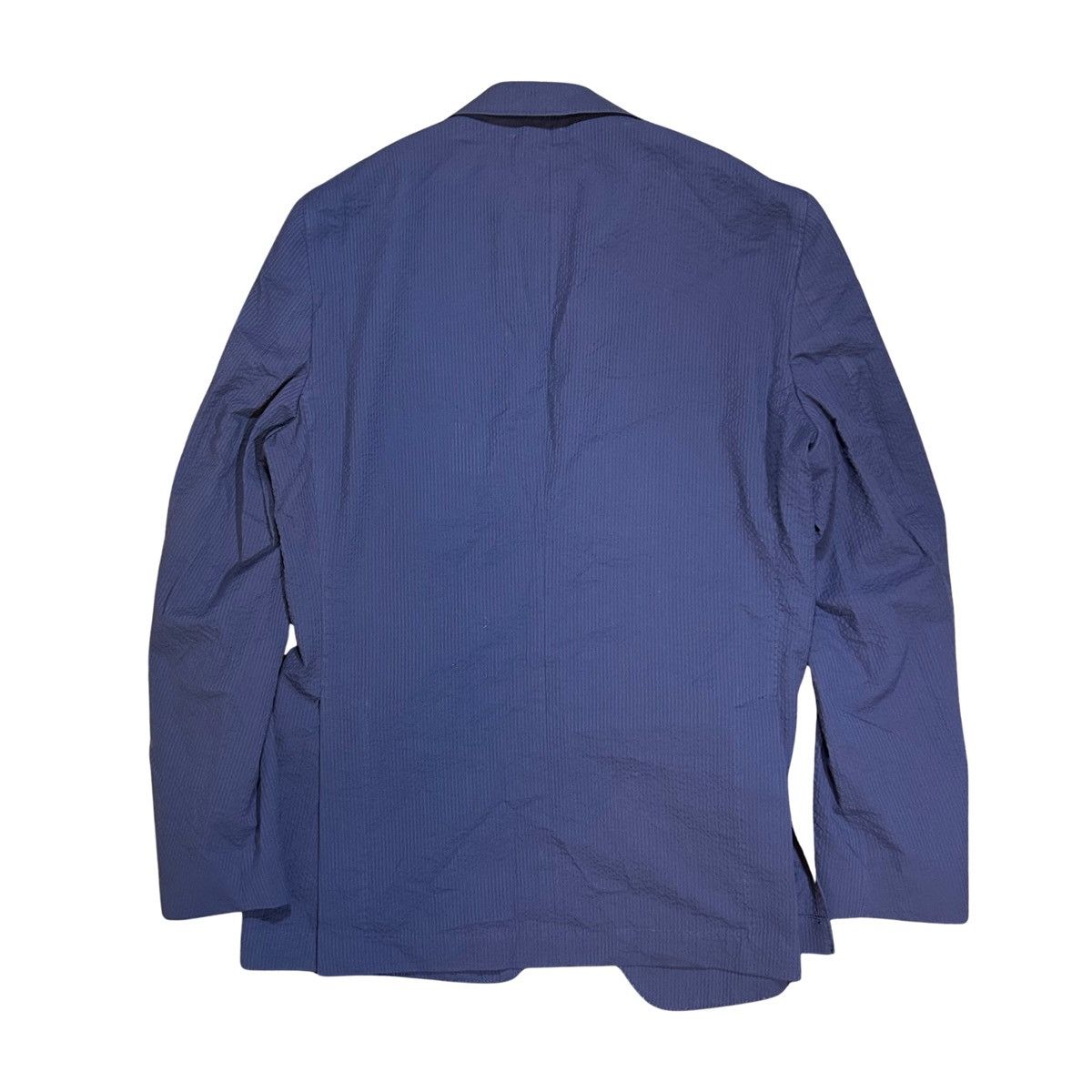 Peter Millar Peter Millar Navy Blue Sterling Seersucker Sport Coat Blazer Size 38R - 2 Thumbnail