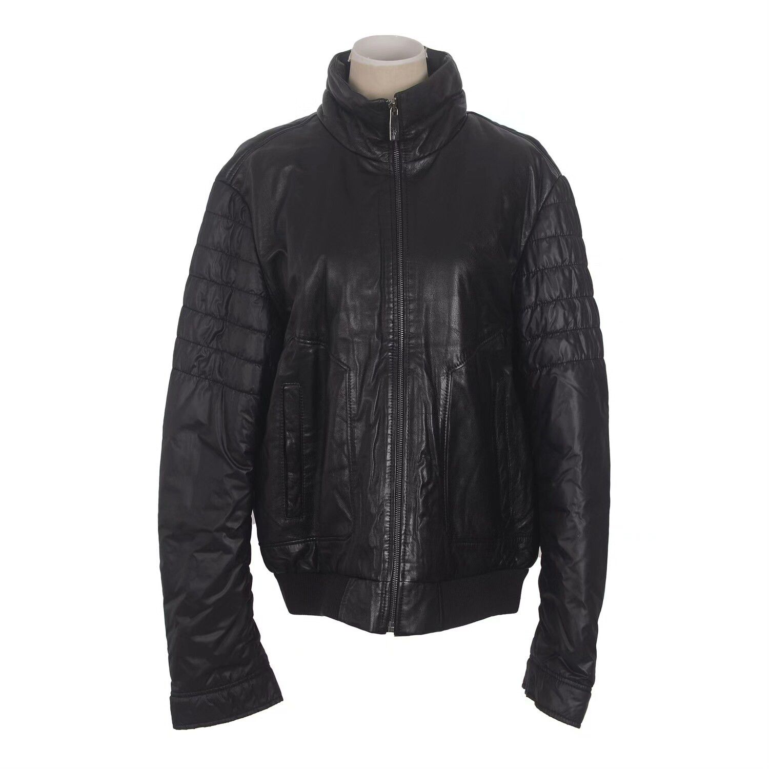 Versace Versace Men's Leather Jacket Size US L / EU 52-54 / 3 - 1 Thumbnail