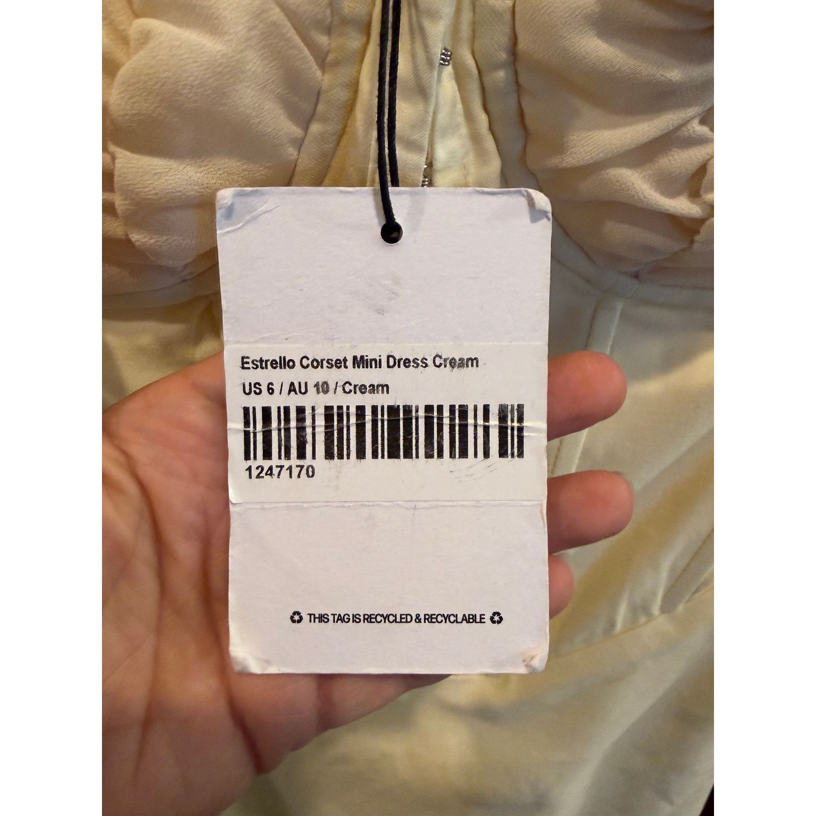 PRINCESS POLLY Princess Polly-Estrello Corset Mini Dress -Cream- size 6-NWT Size M / US 6-8 / IT 42-44 - 5 Thumbnail