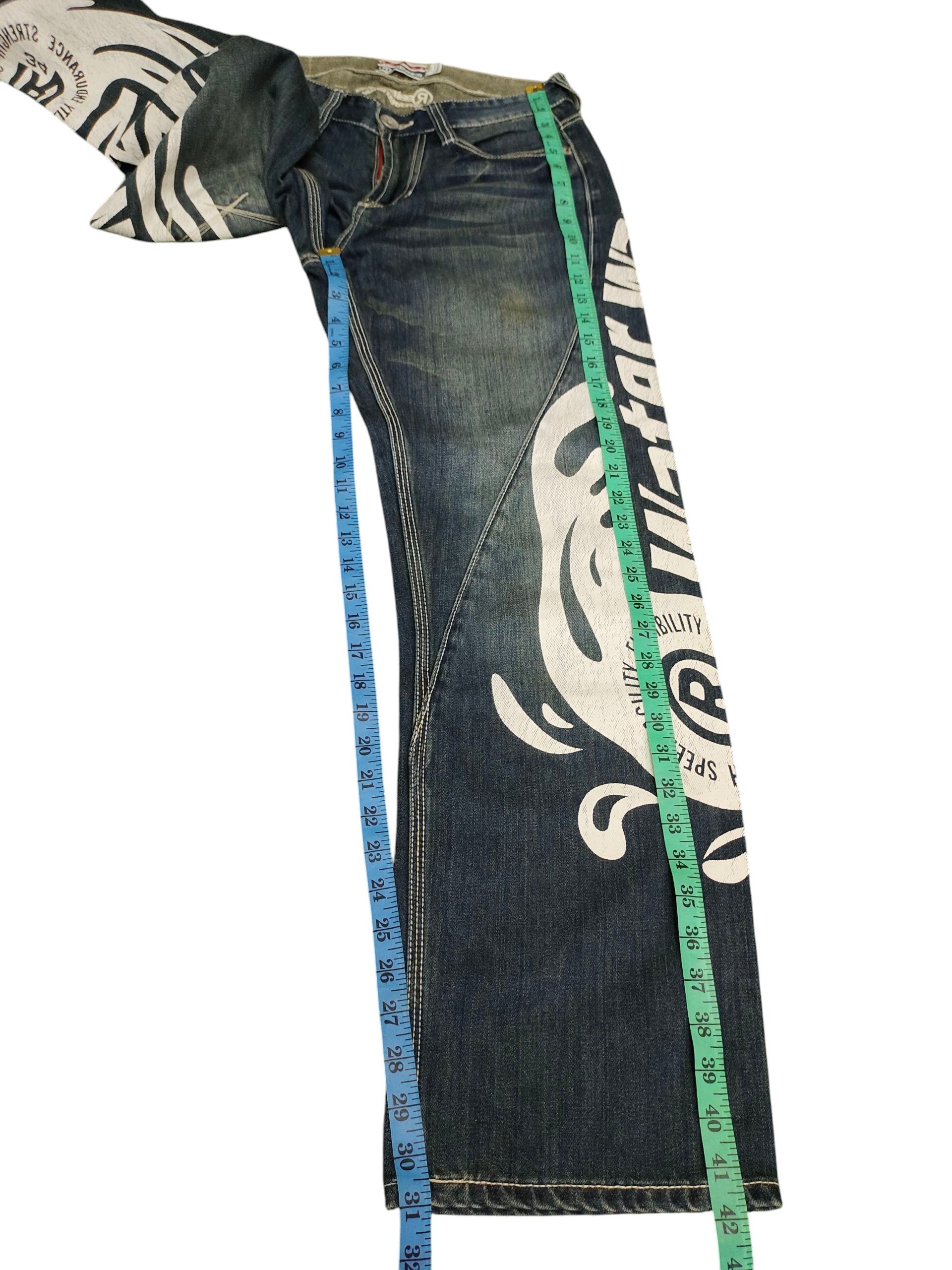 Comme des Garcons × Undercover Japanese Brand RealBvoice Daicock Clawmark Jeans Evisu Style Size US 30 / EU 46 - 15 Thumbnail