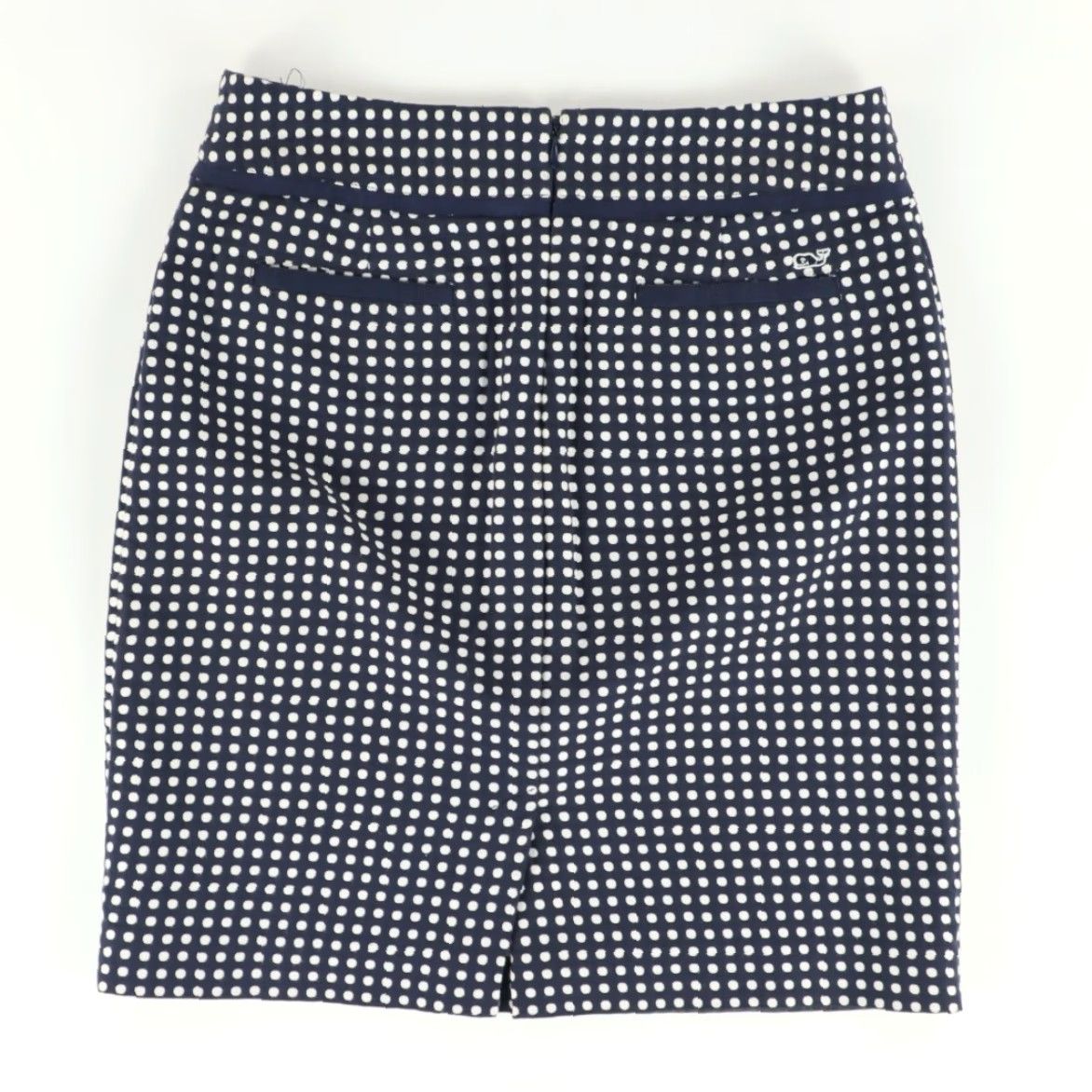 Vineyard Vines Vineyard Vines Skirt 2 Navy Blue Patterned 20" Cotton Knit Women's Regular Casual Pull Zip Waist 28 Inseam 0in Shirt? Size 26" / US 2 / IT 38 - 4 Thumbnail