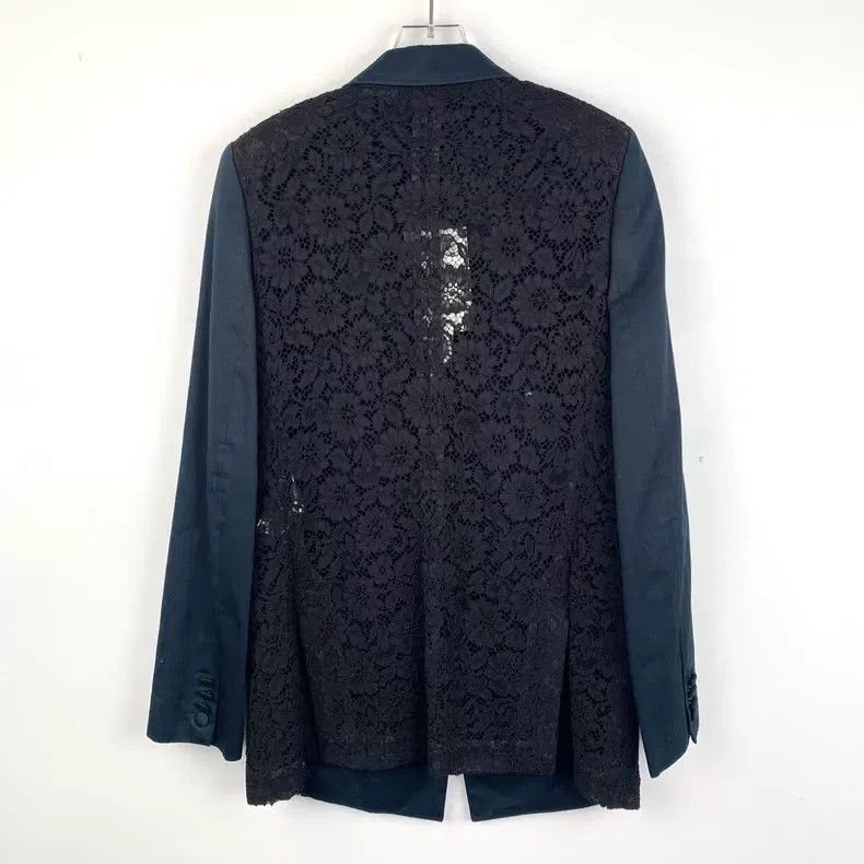 Givenchy Givenchy Lace Floral Cut-Out Color Blocked Lapel Blazer Size XS / US 0-2 / IT 36-38 - 2 Thumbnail