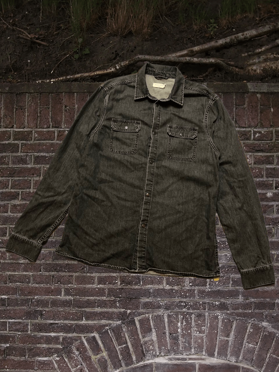 Allsaints vintage Denim jacket Allsaints Streetwear Y2K Size US XL / EU 56 / 4 - 1 Thumbnail
