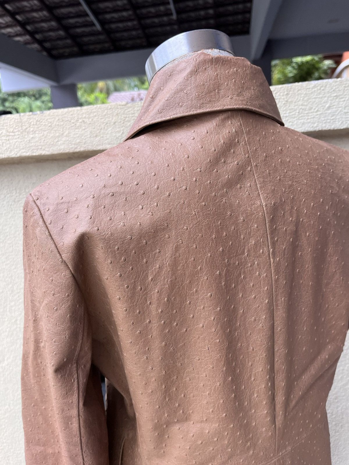Japanese Brand Vintage INED pvc coat ostrich leather pattern Size M / US 6-8 / IT 42-44 - 5 Thumbnail